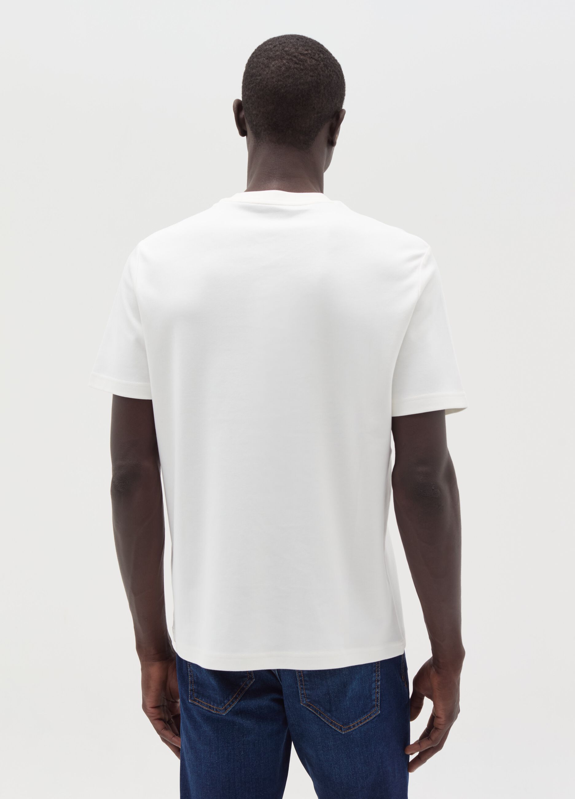 Interlock cotton T-shirt