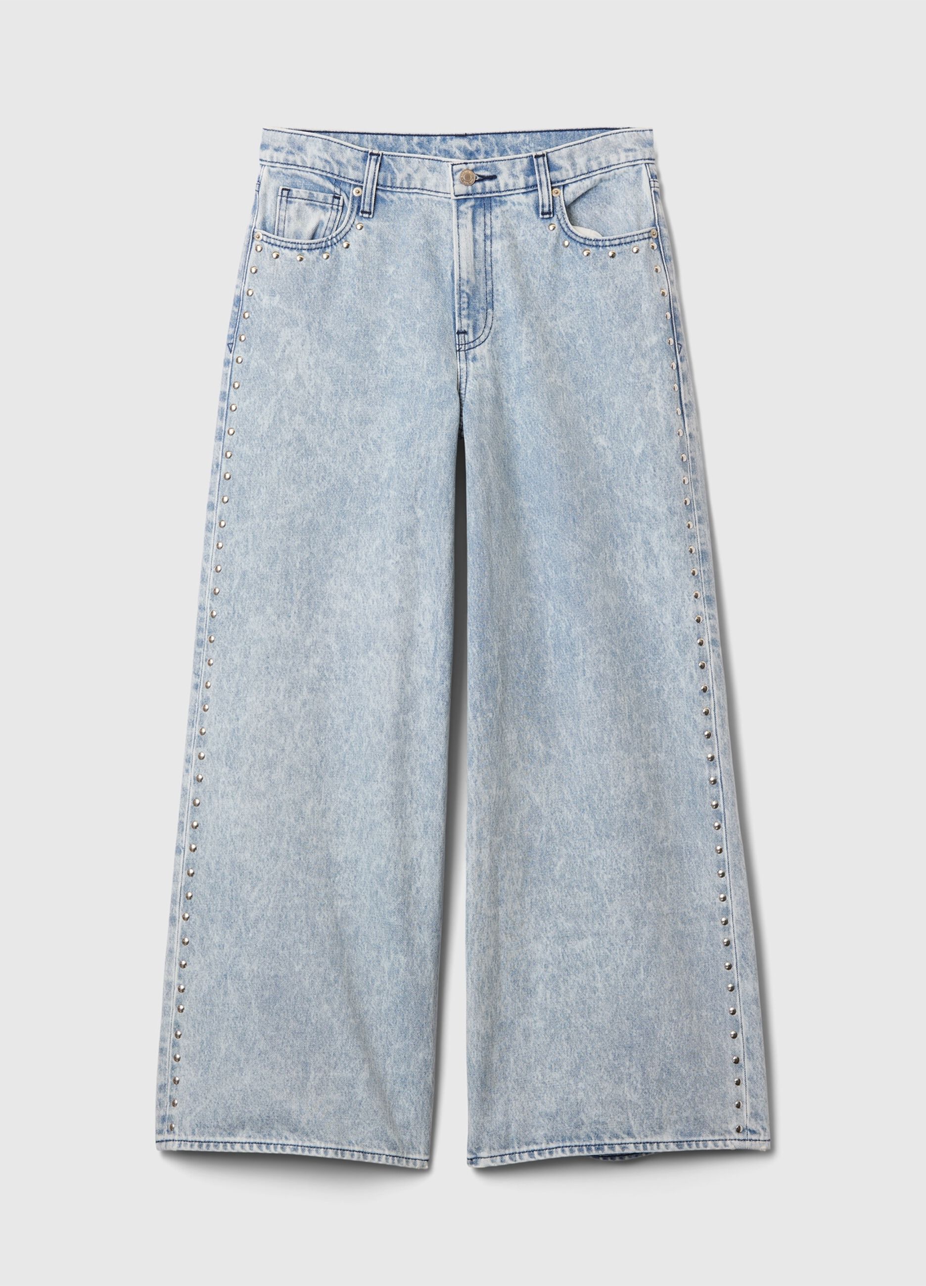 Baggy-fit jeans with studs