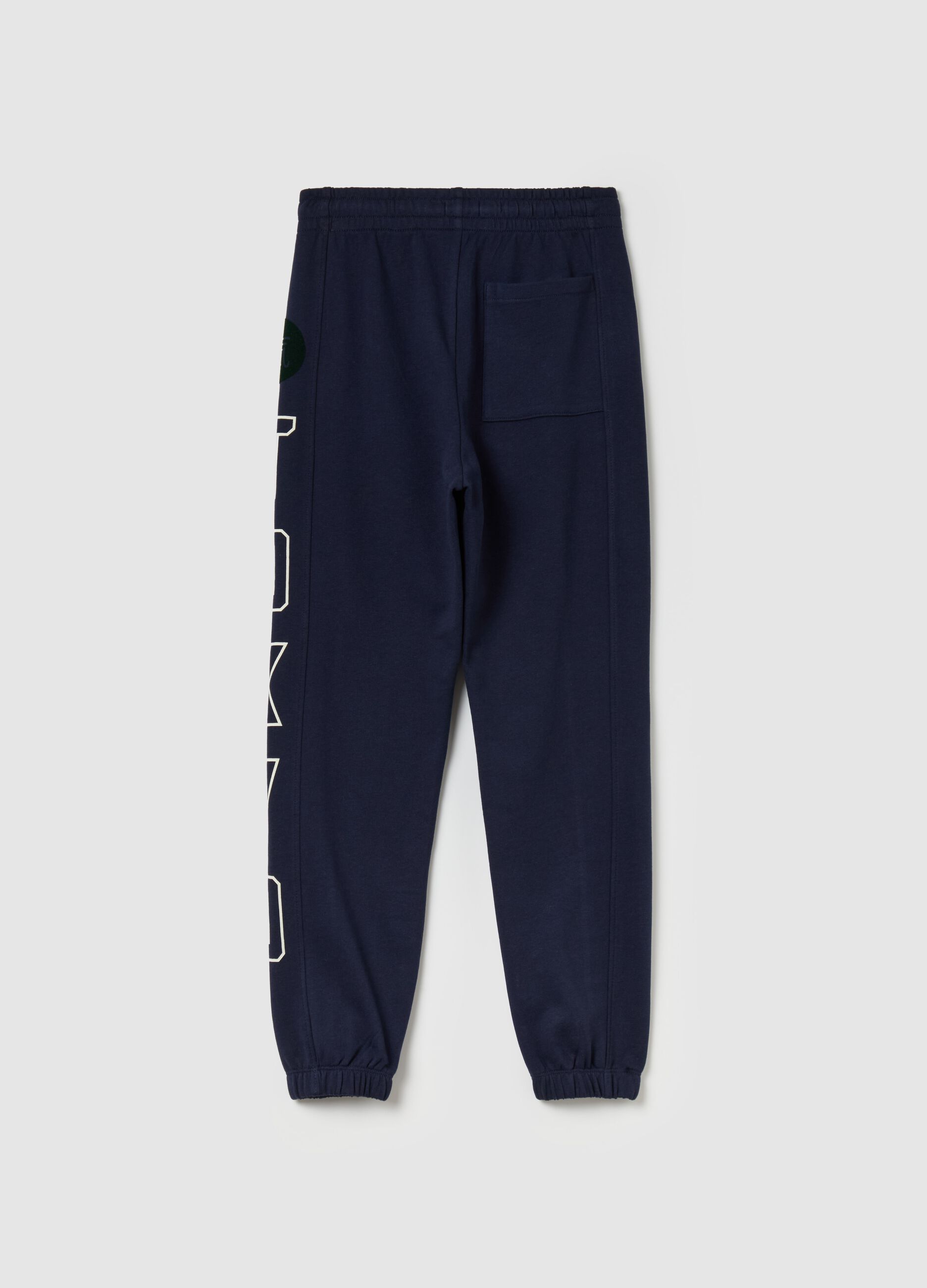 Joggers in felpa con stampa