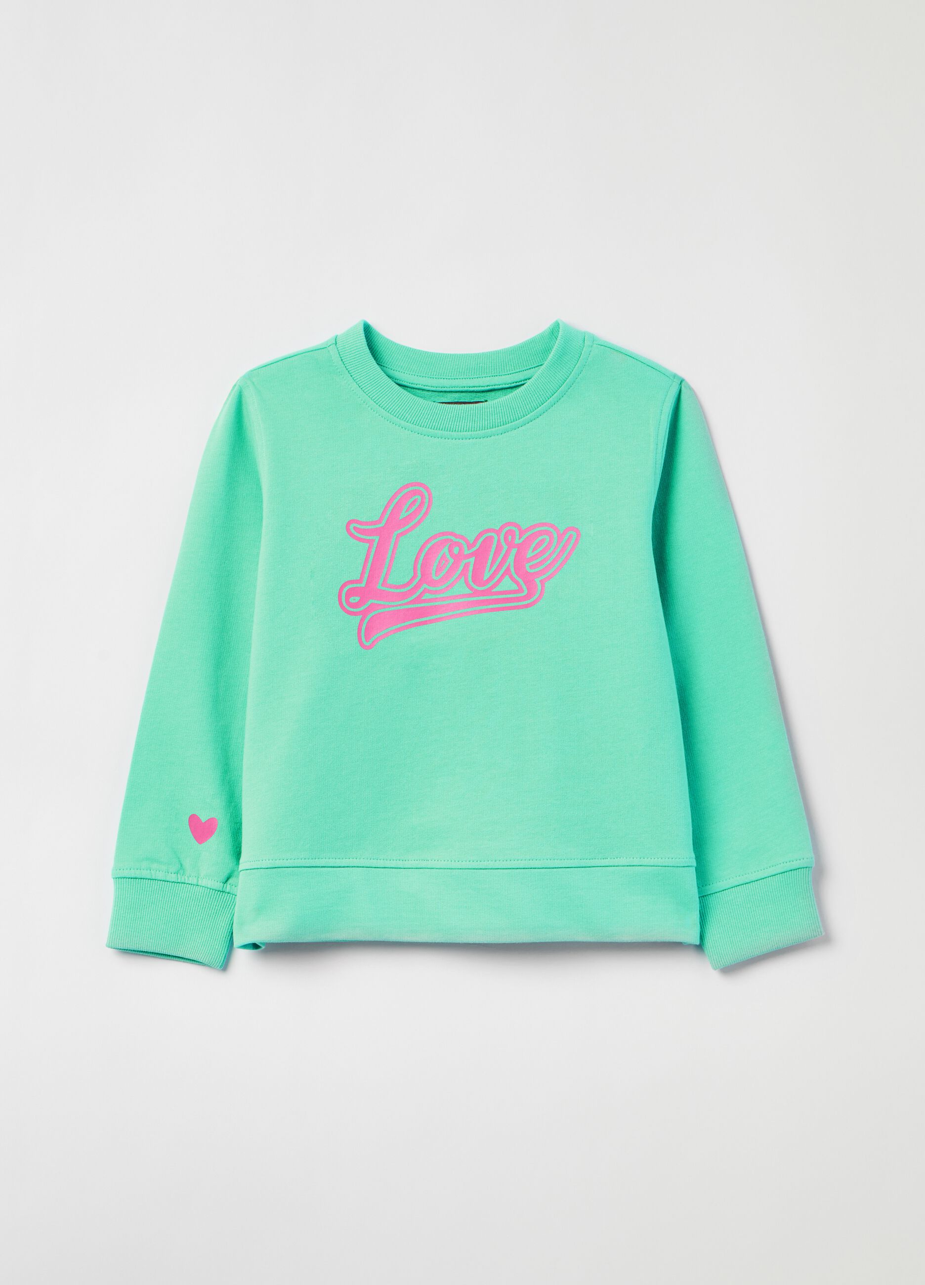 French terry sweatshirt with print