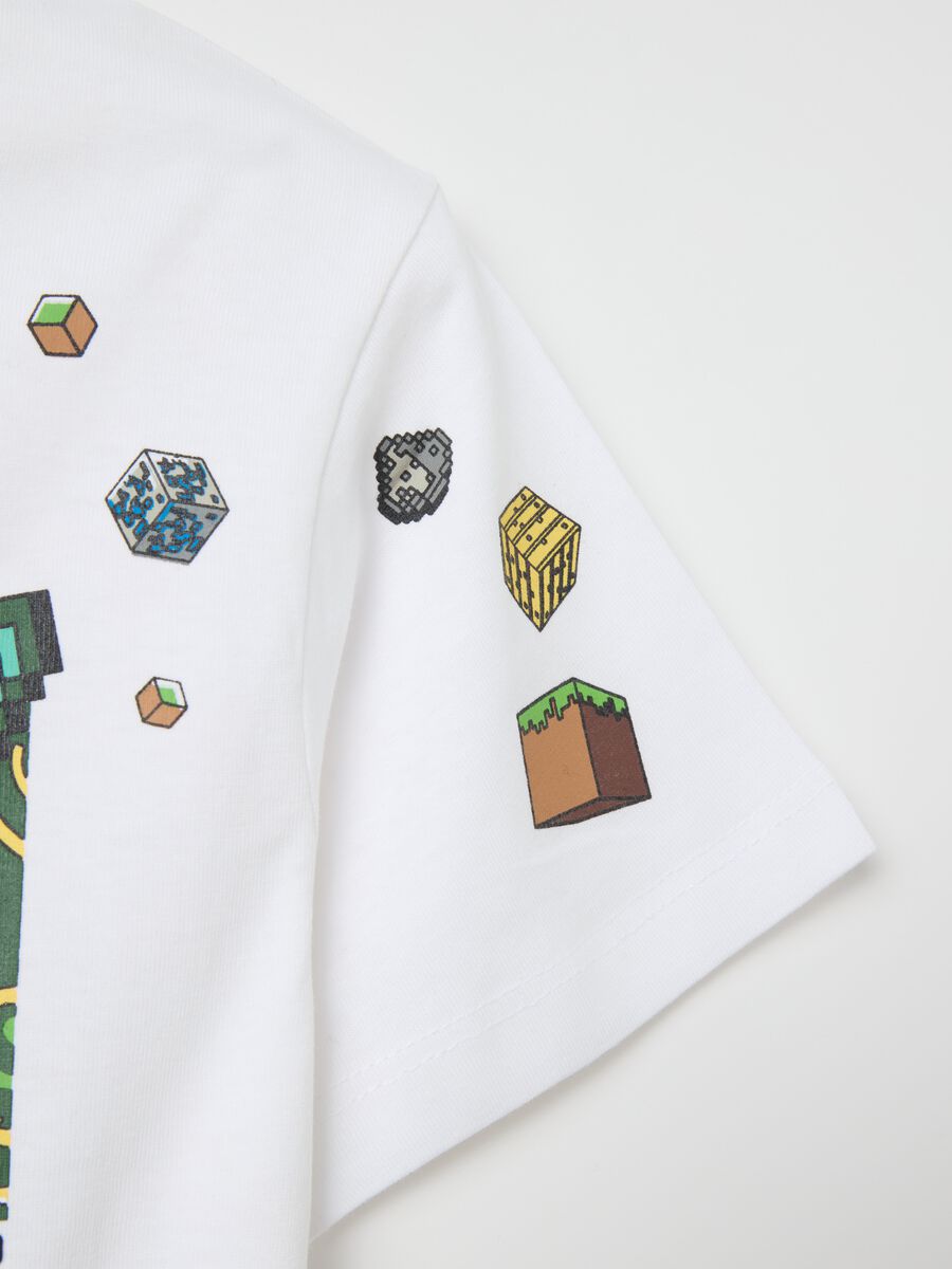 Cotton T-shirt with Minecraft print_3