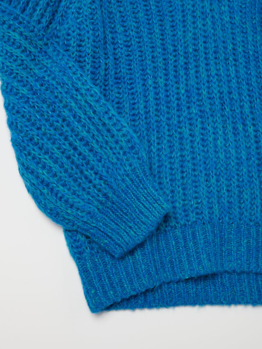 Ribbed pullover with V neck_1