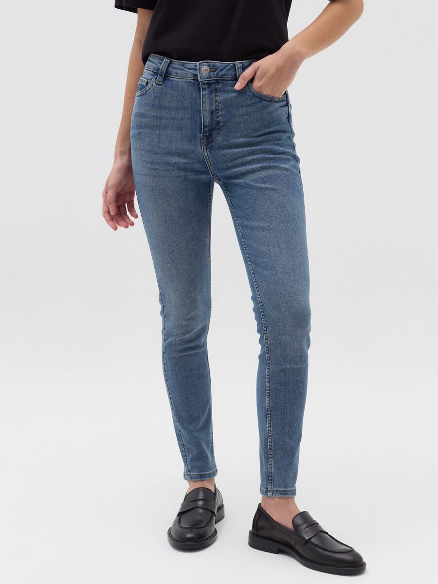 Skinny-fit jeans with five pockets_1