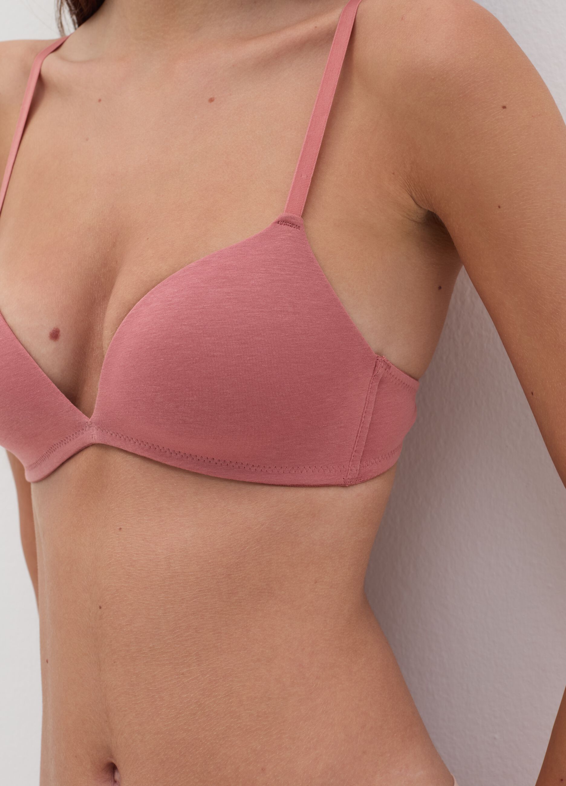 Sara triangle bra in organic cotton