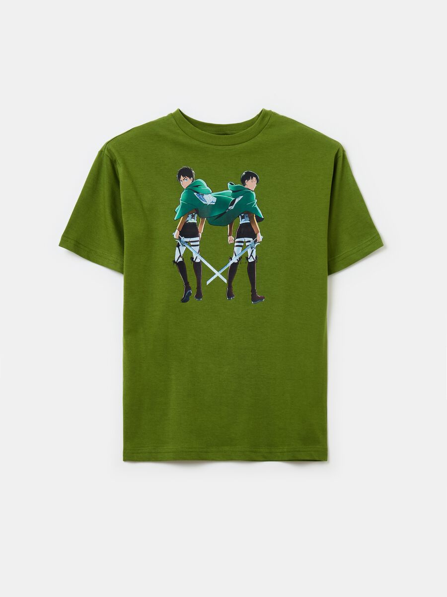 T-shirt with Attack On Titan print_0