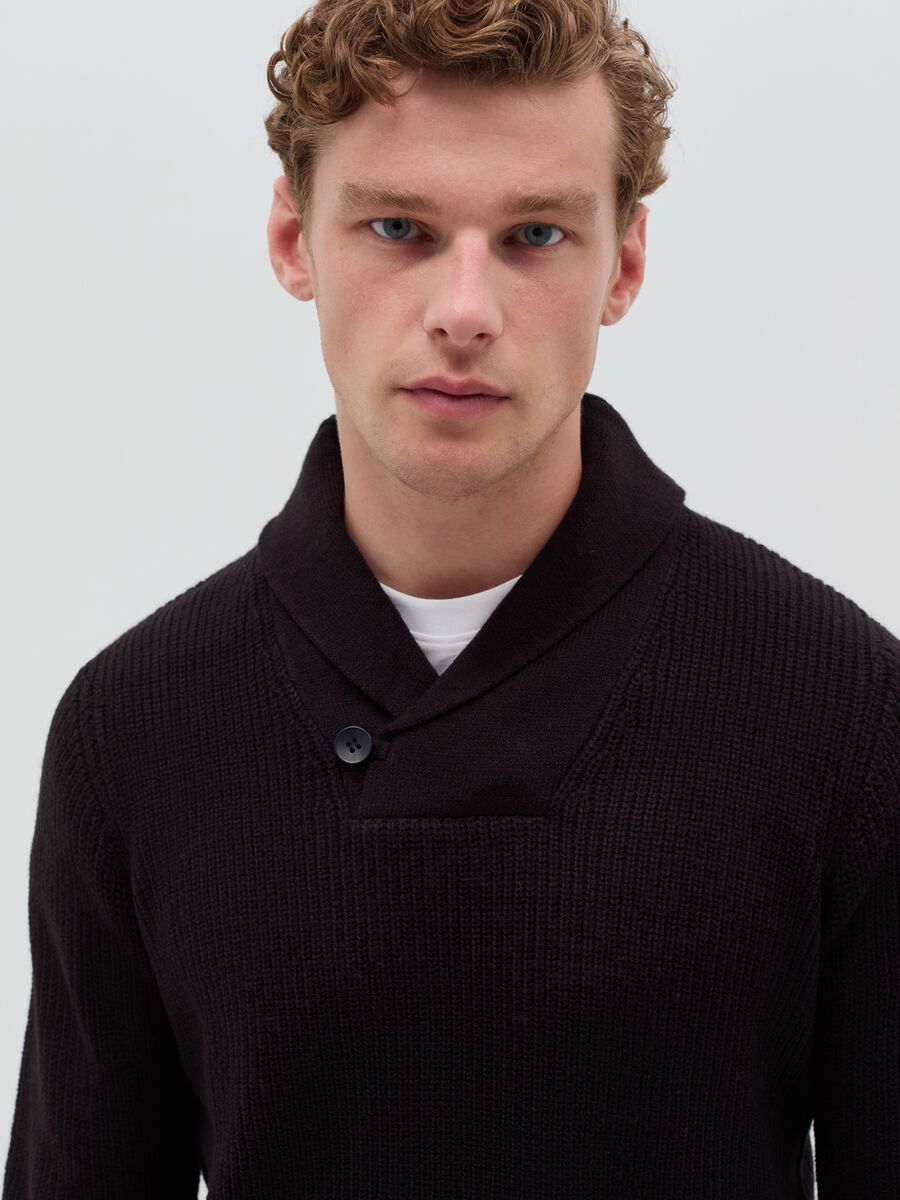 Pullover with shawl neck_0