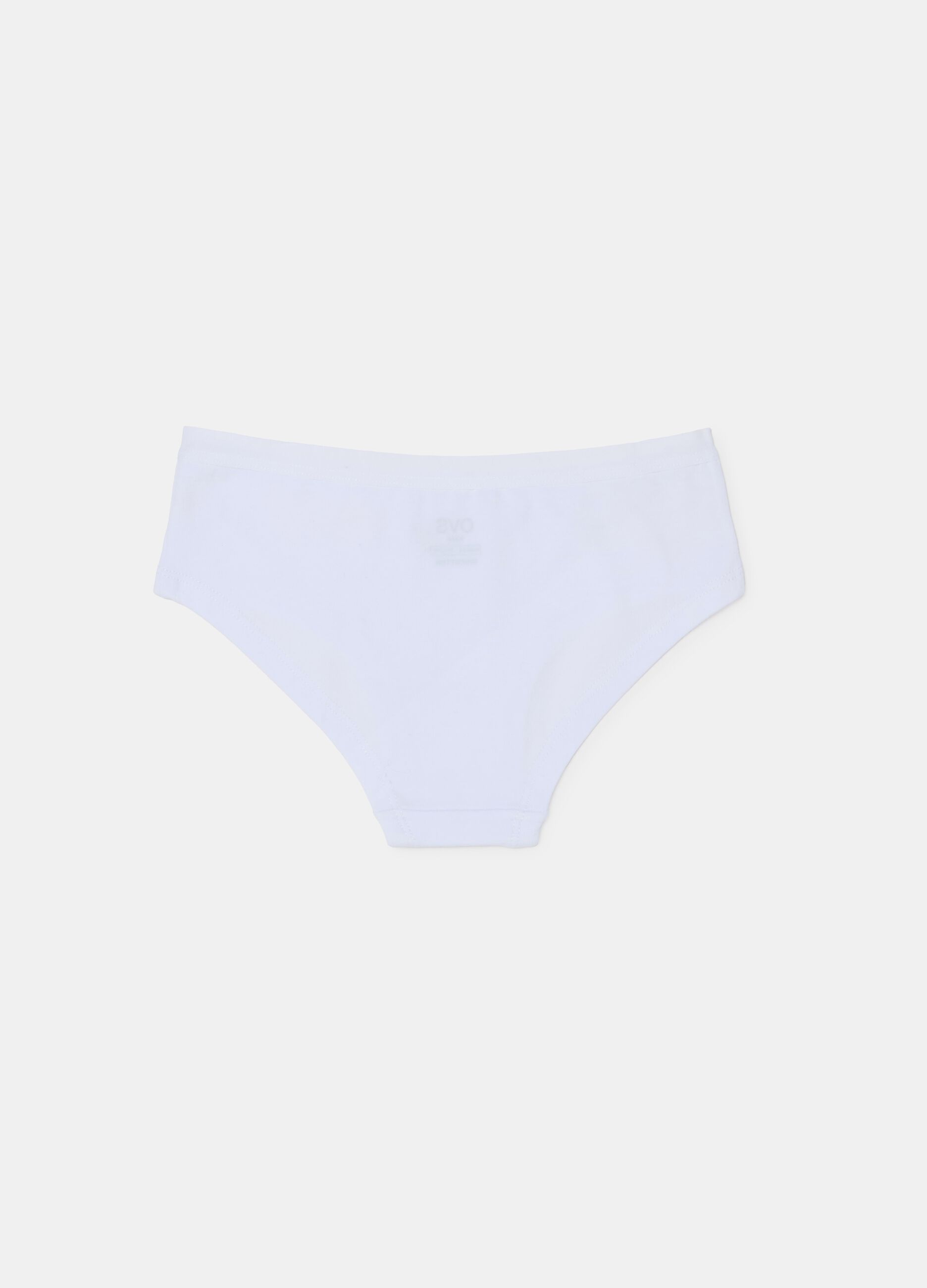 Organic cotton French knickers with print