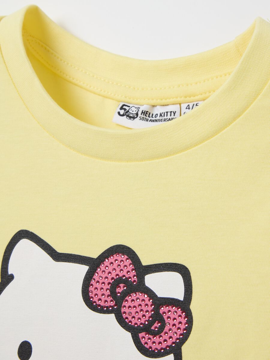 Long-sleeved Hello Kitty T-shirt with diamantés_2