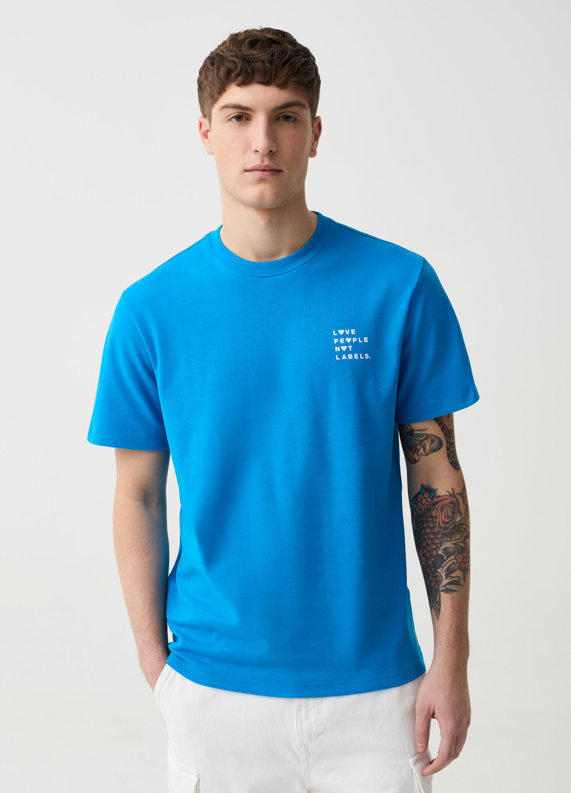 Ovs T-shirt in cotone stampa lettering