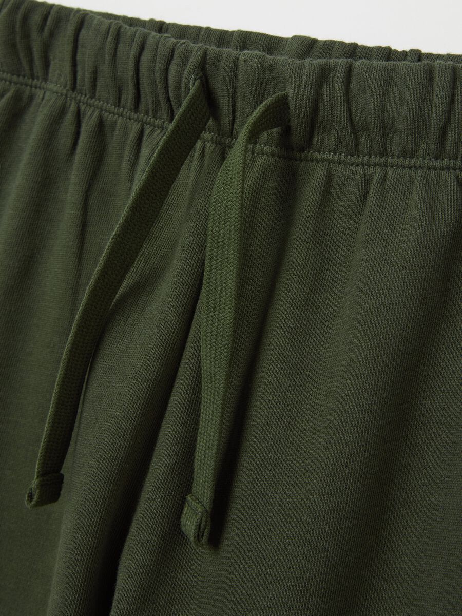 Fleece joggers with drawstring_2