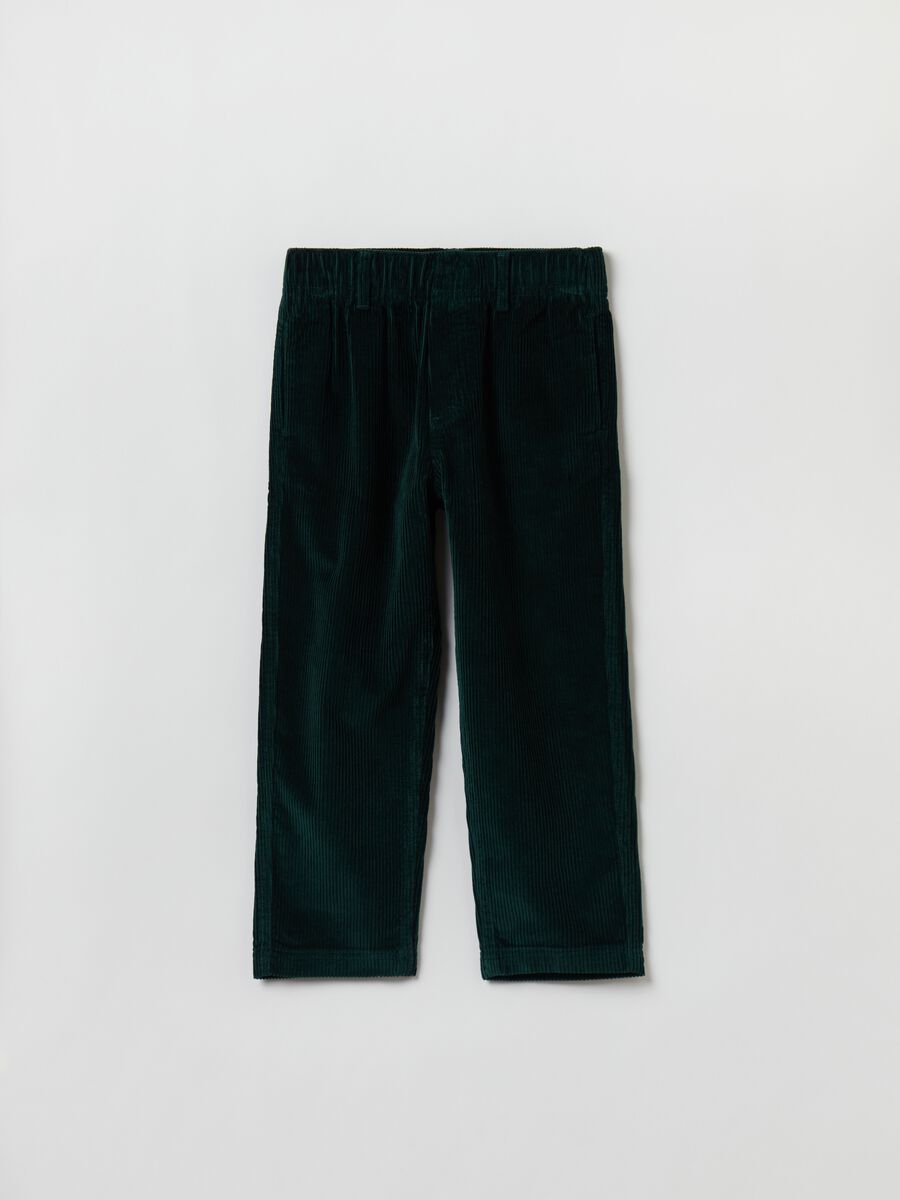 Joggers in corduroy_0