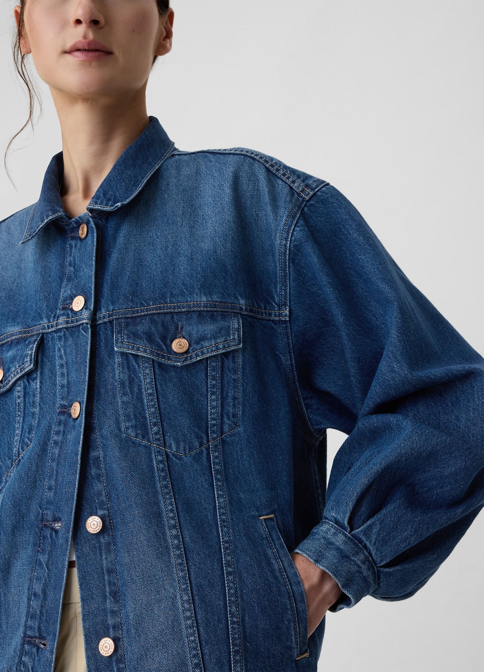 GAP for DÔEN oversized jacket in denim