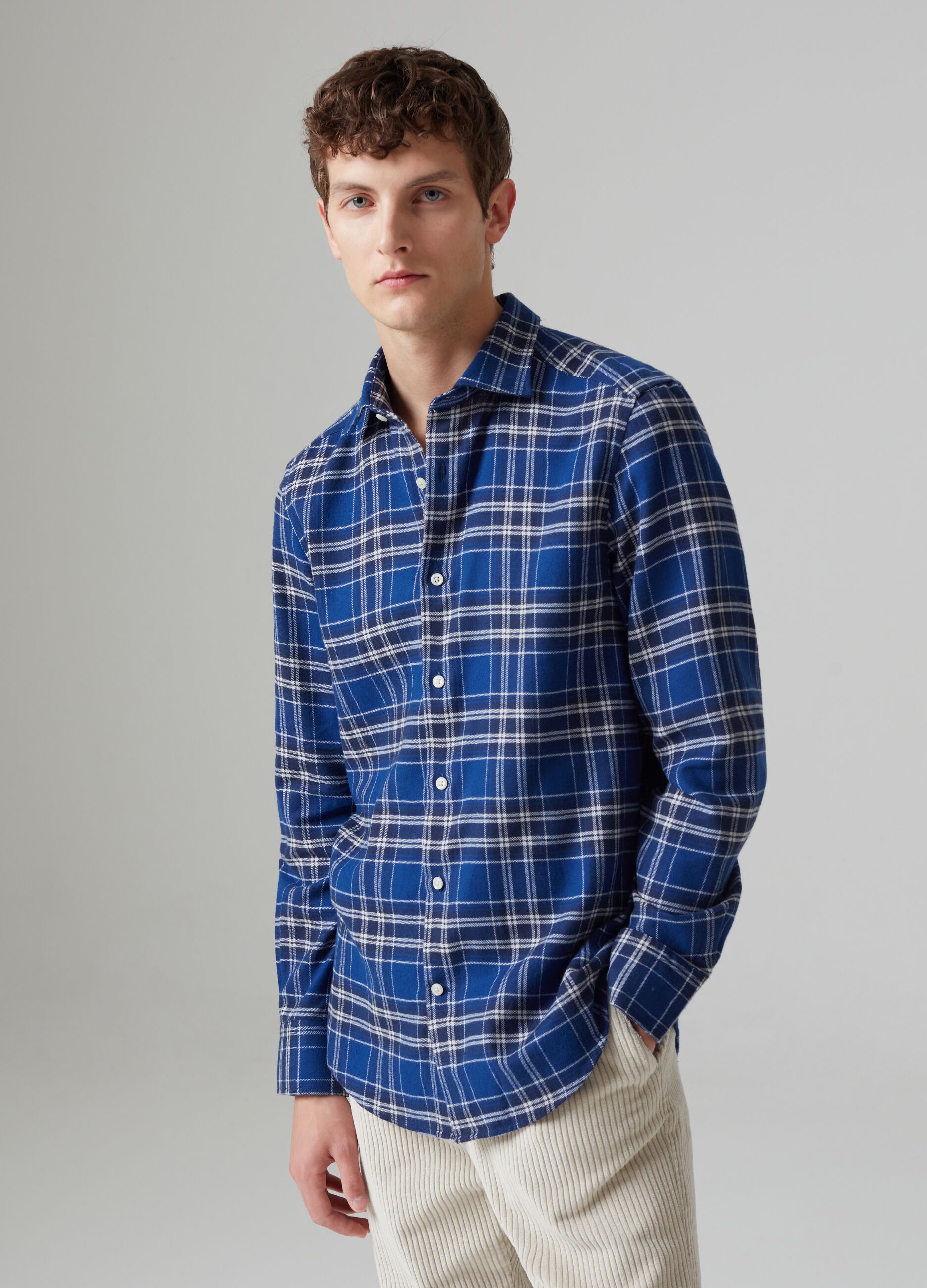 Flannel shirt in check pattern