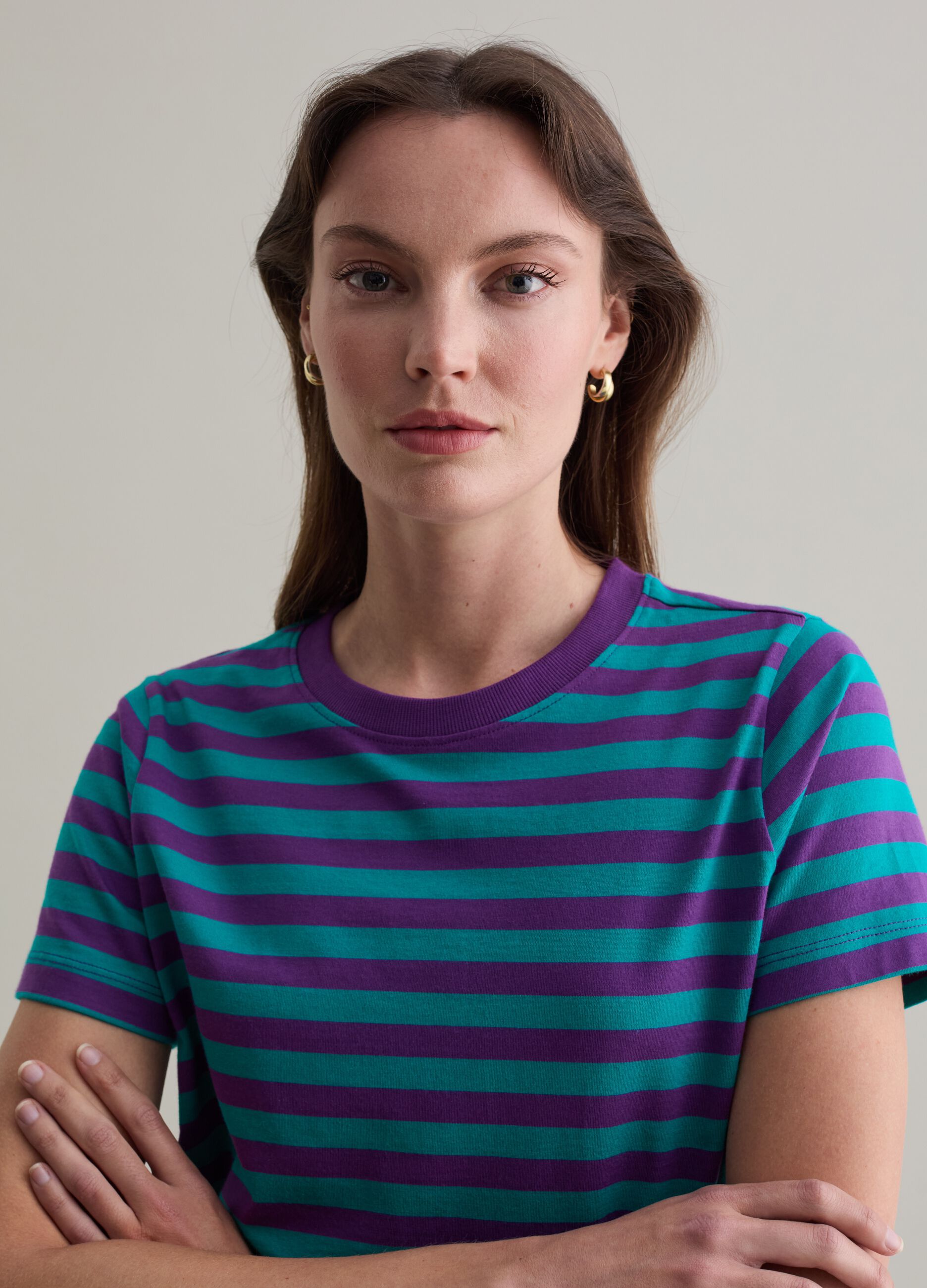 Striped T-shirt in Supima cotton