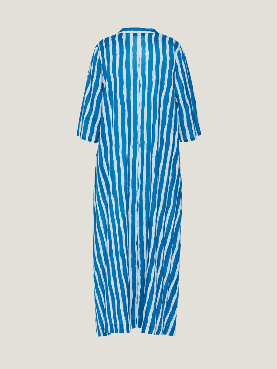 Long striped beach cover-up dress_5