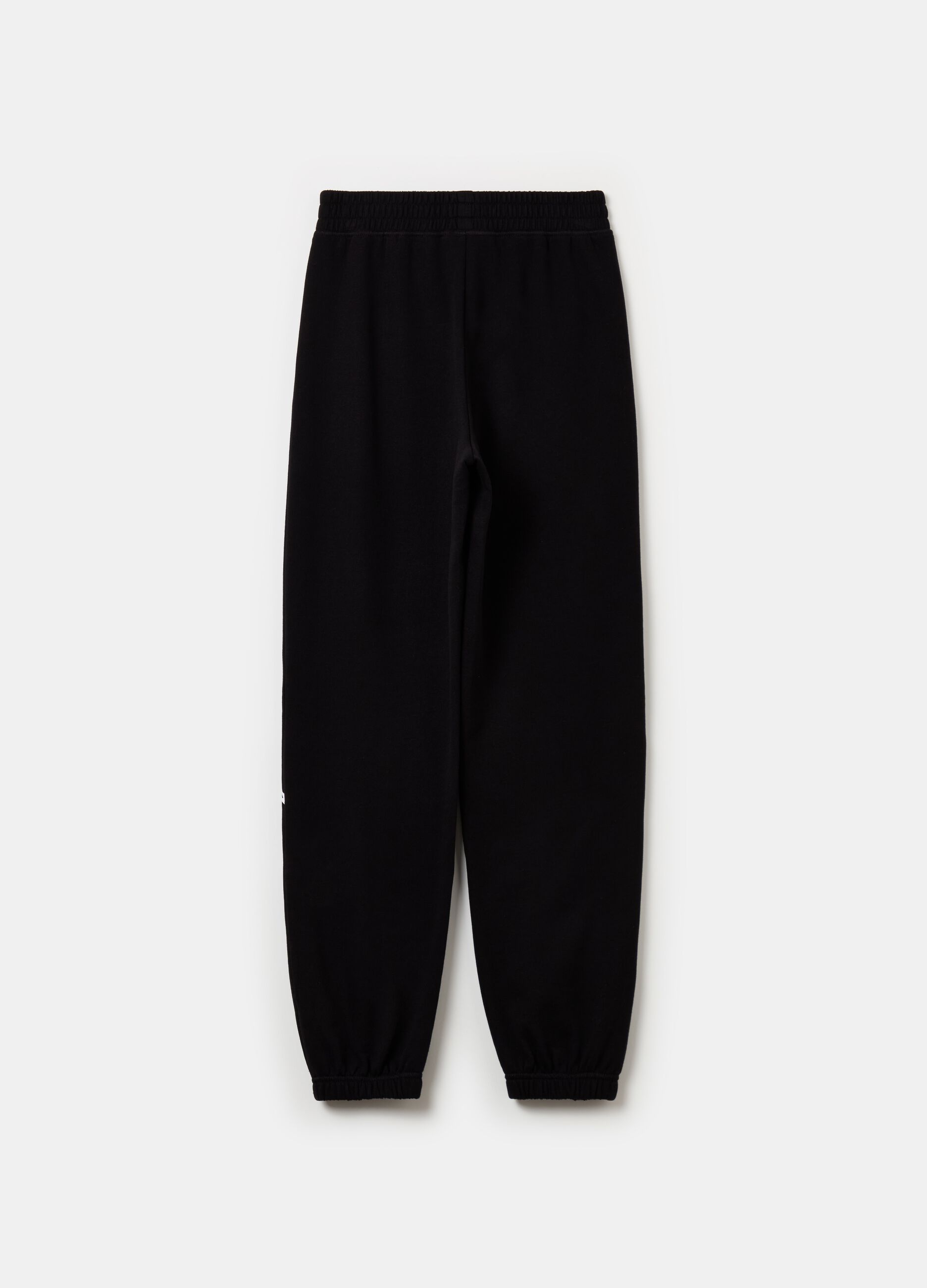 Fleece joggers with print