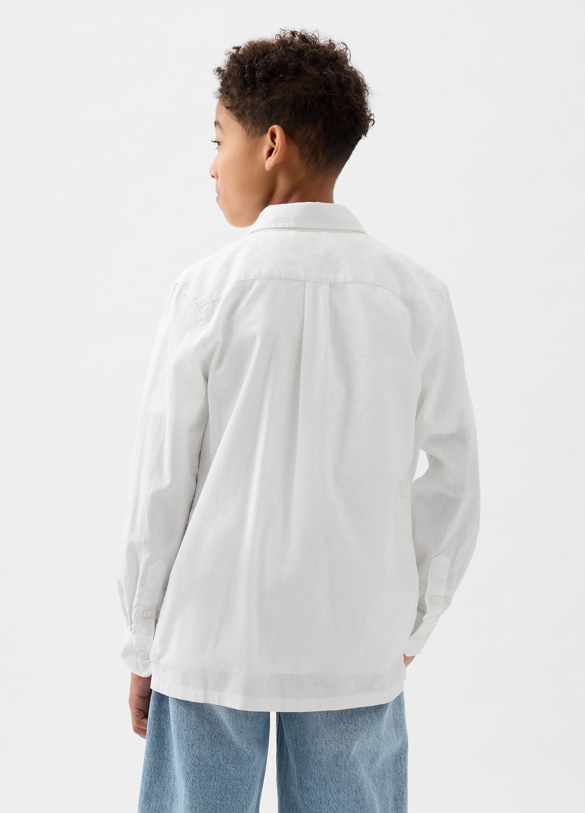 Linen and cotton shirt