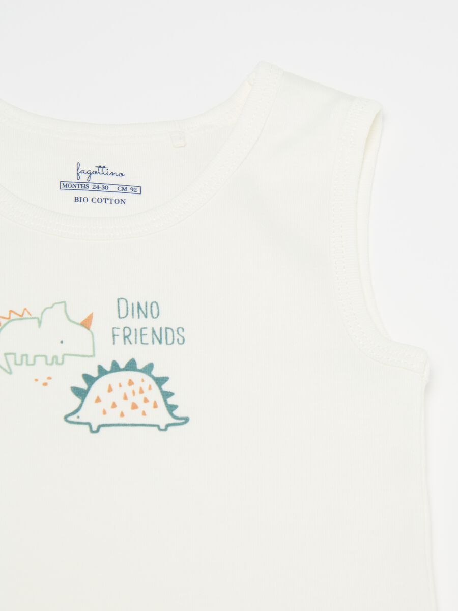 Two-pack racerback vests in organic cotton with print_3