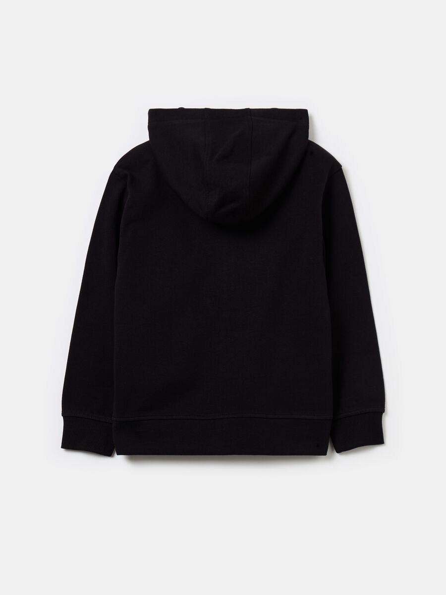 Full-zip sweatshirt in French terry with hood_1