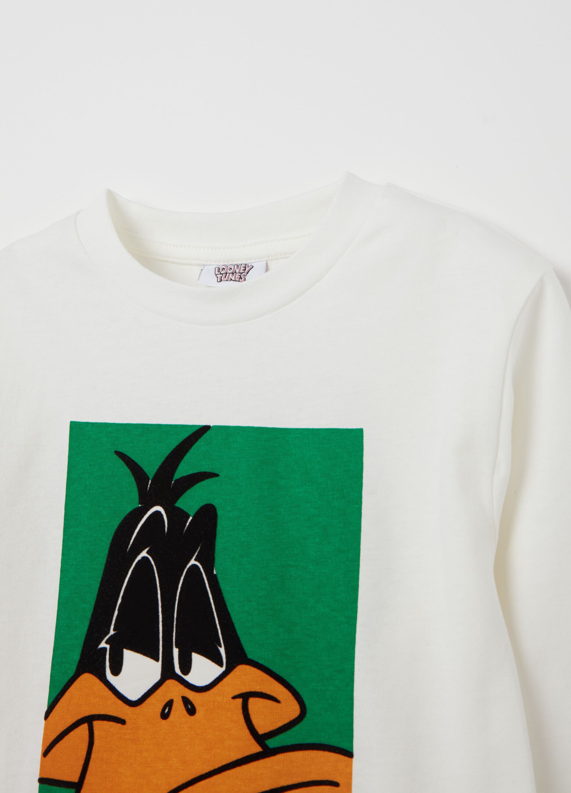 T-shirt maniche lunghe stampa Daffy Duck