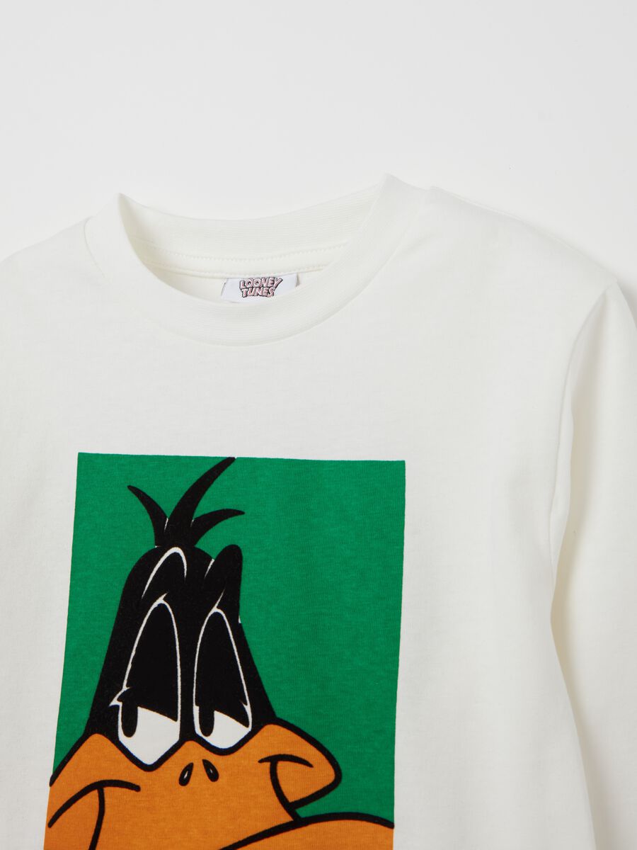 Long-sleeved T-shirt with Daffy Duck print_2