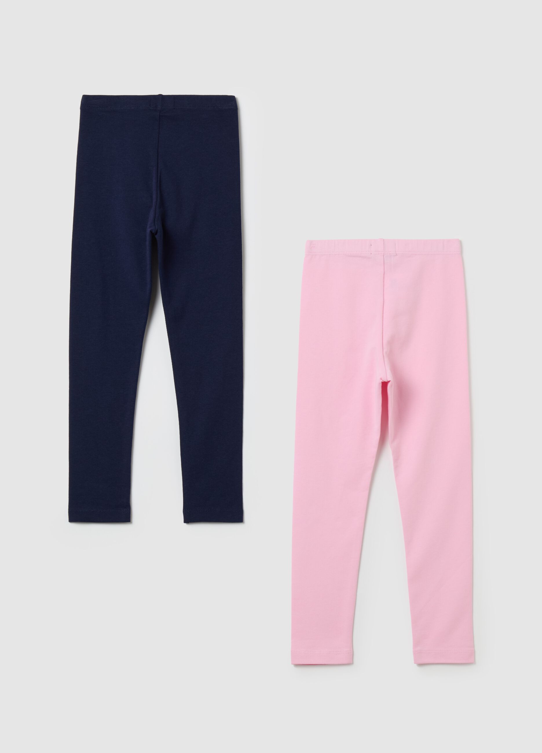 Two-pack leggings in stretch cotton