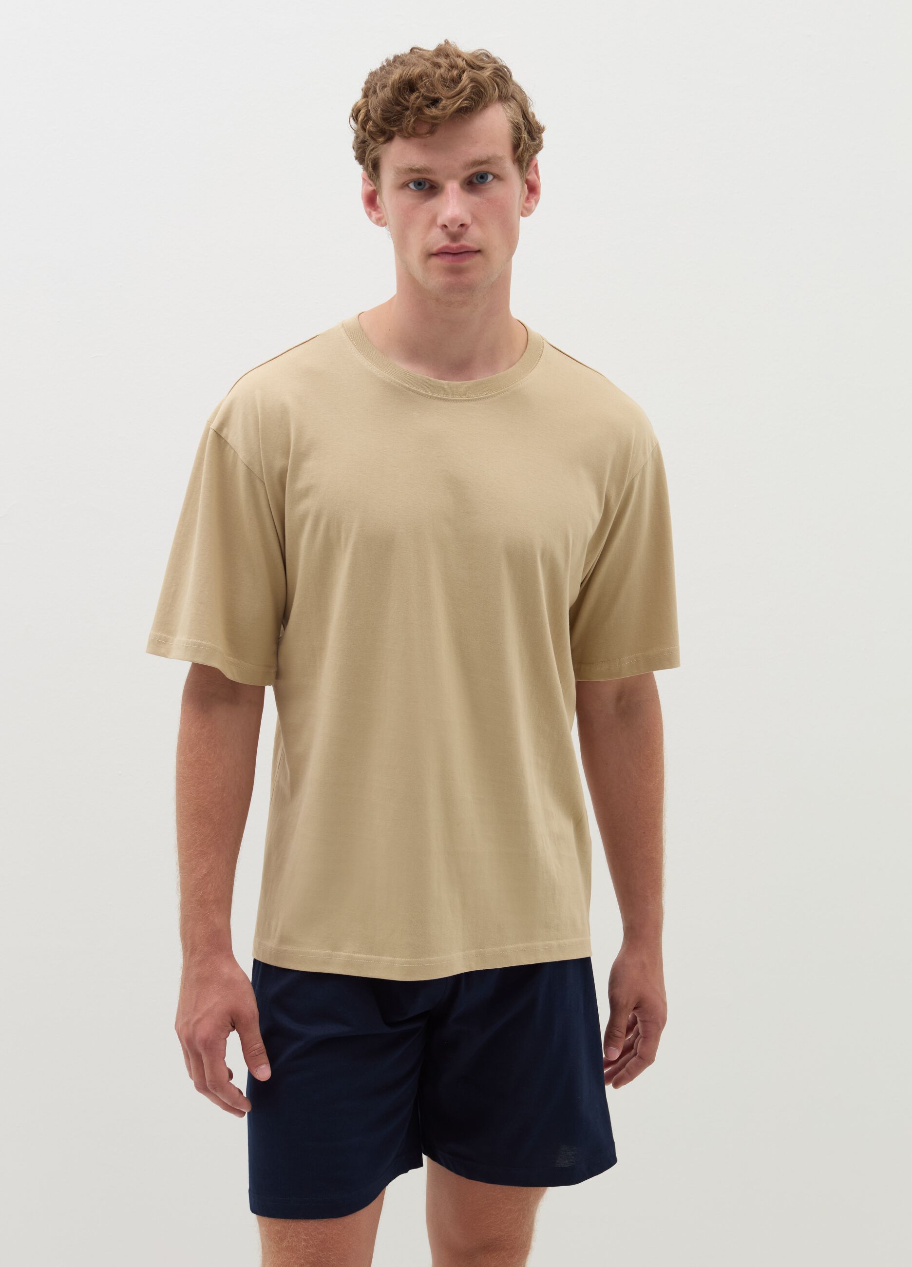 T-shirt pigiama relaxed fit in cotone