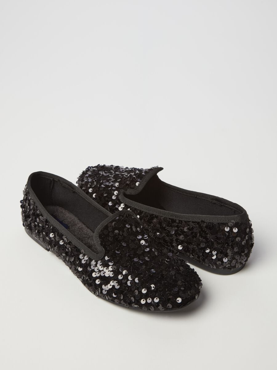 Slipper shoes with sequins_2