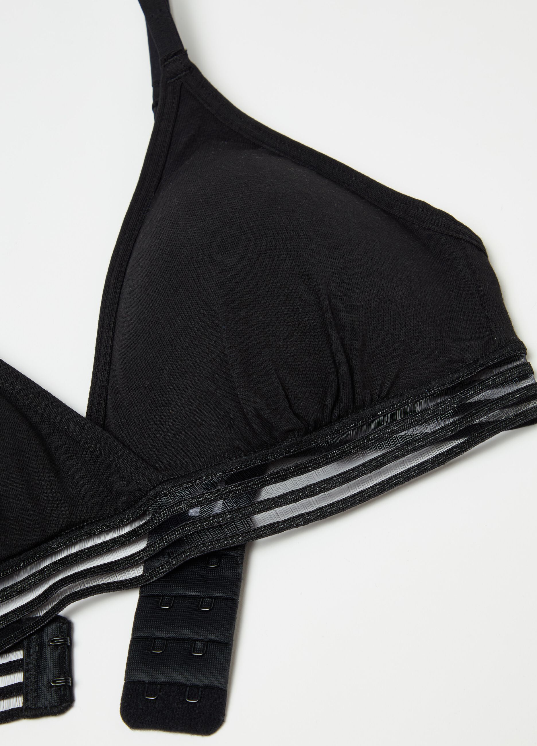 The Triangle stretch cotton soft triangle bra