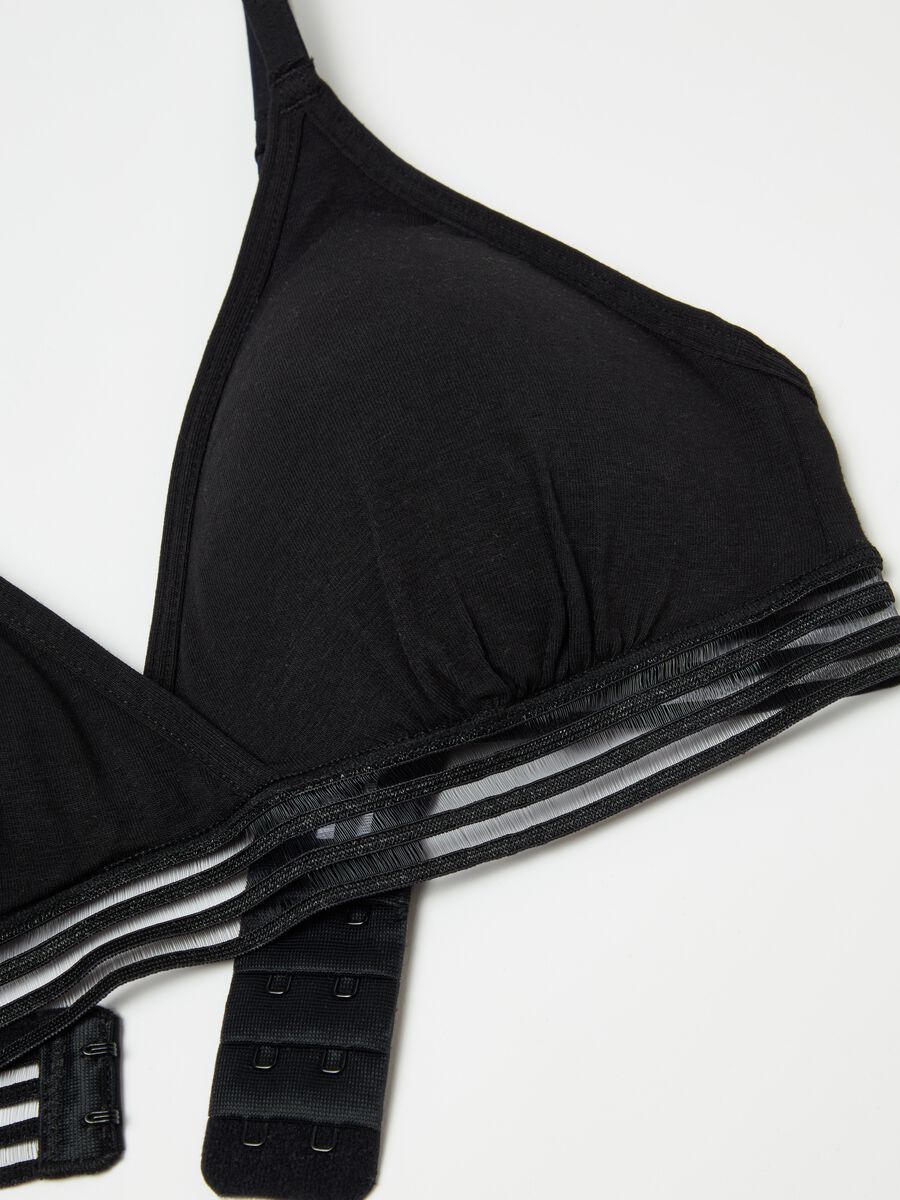 The Triangle stretch cotton soft triangle bra_5