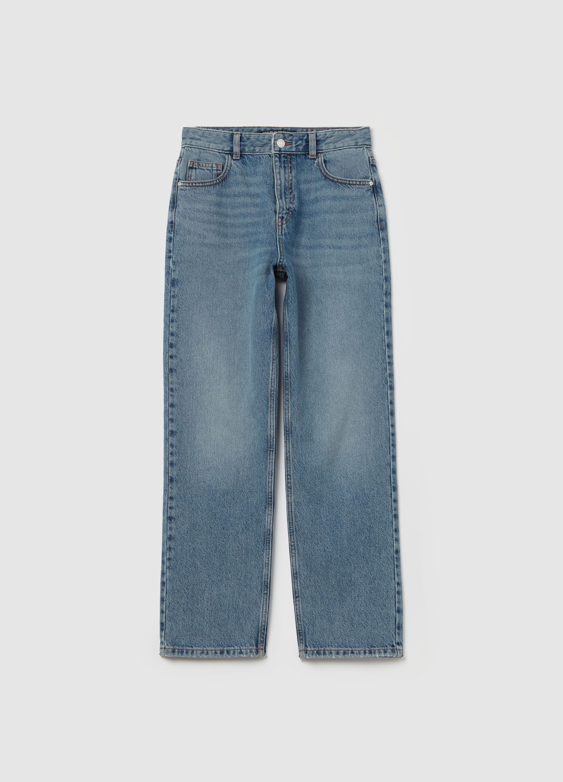 Five-pocket,straight-fit jeans