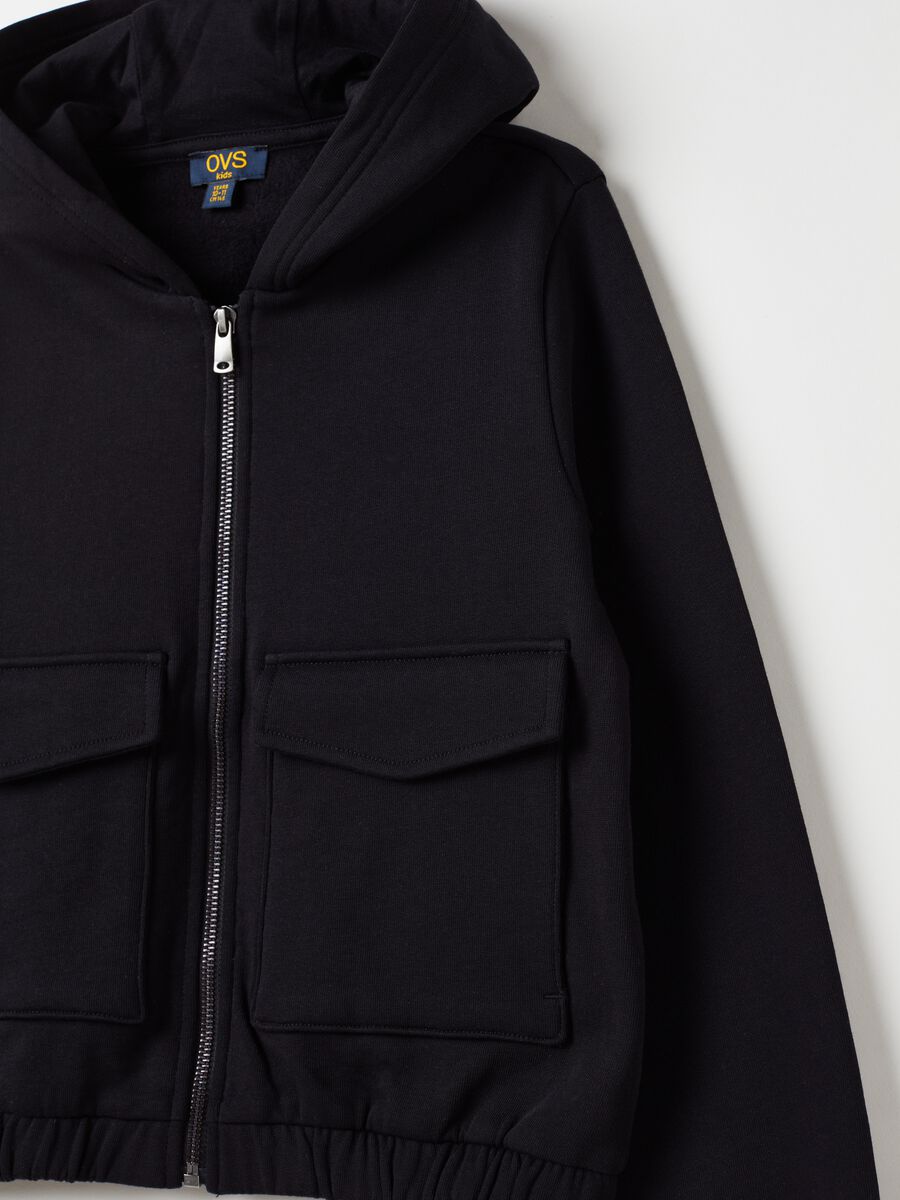 Full-zip sweatshirt with hood and pockets_2