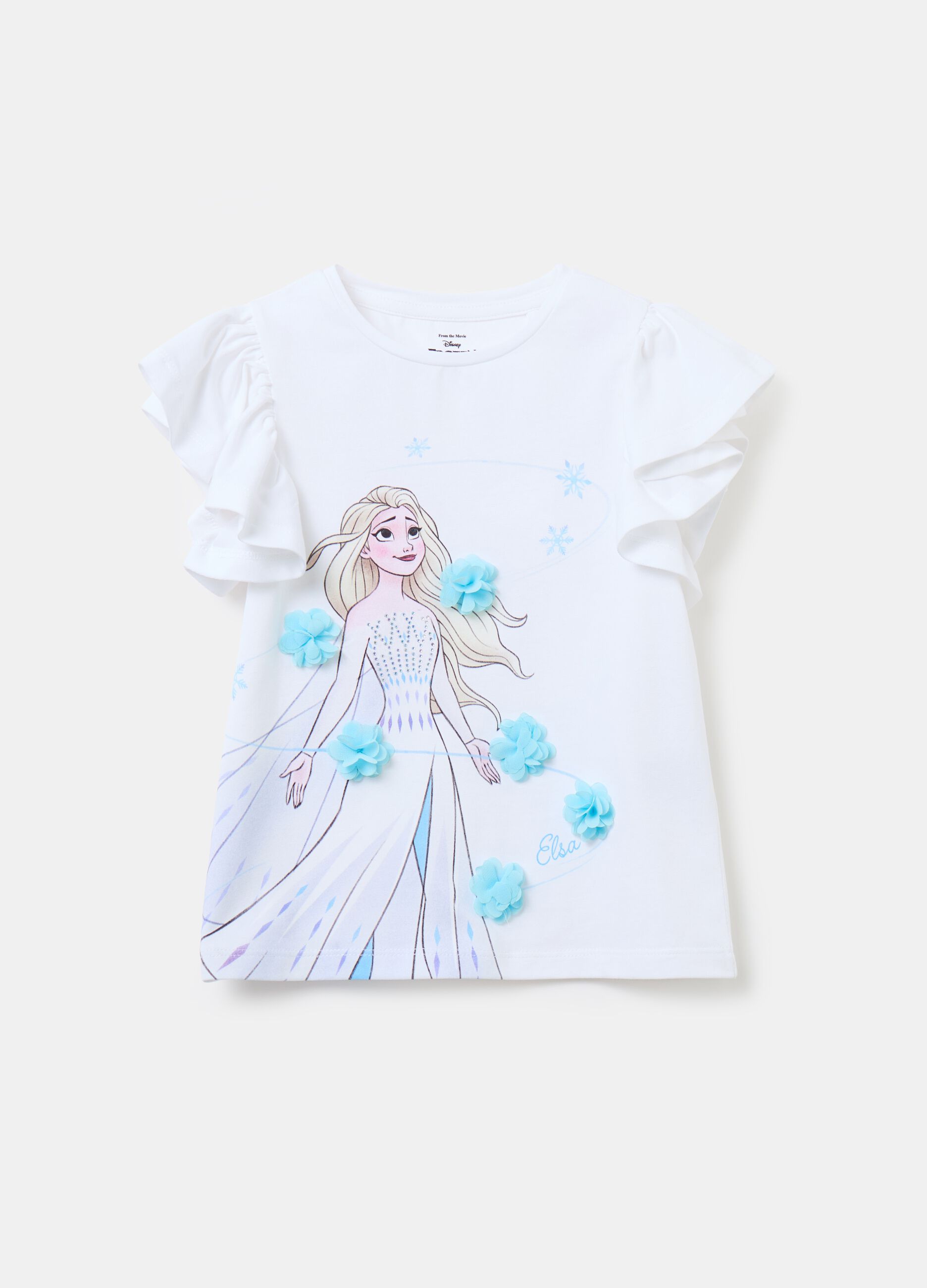 T-shirt with Elsa print and applications