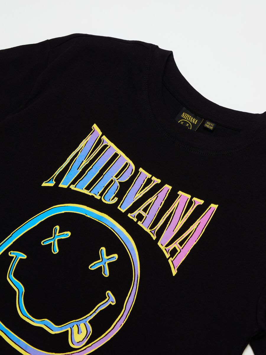 T-shirt with Nirvana logo print_2