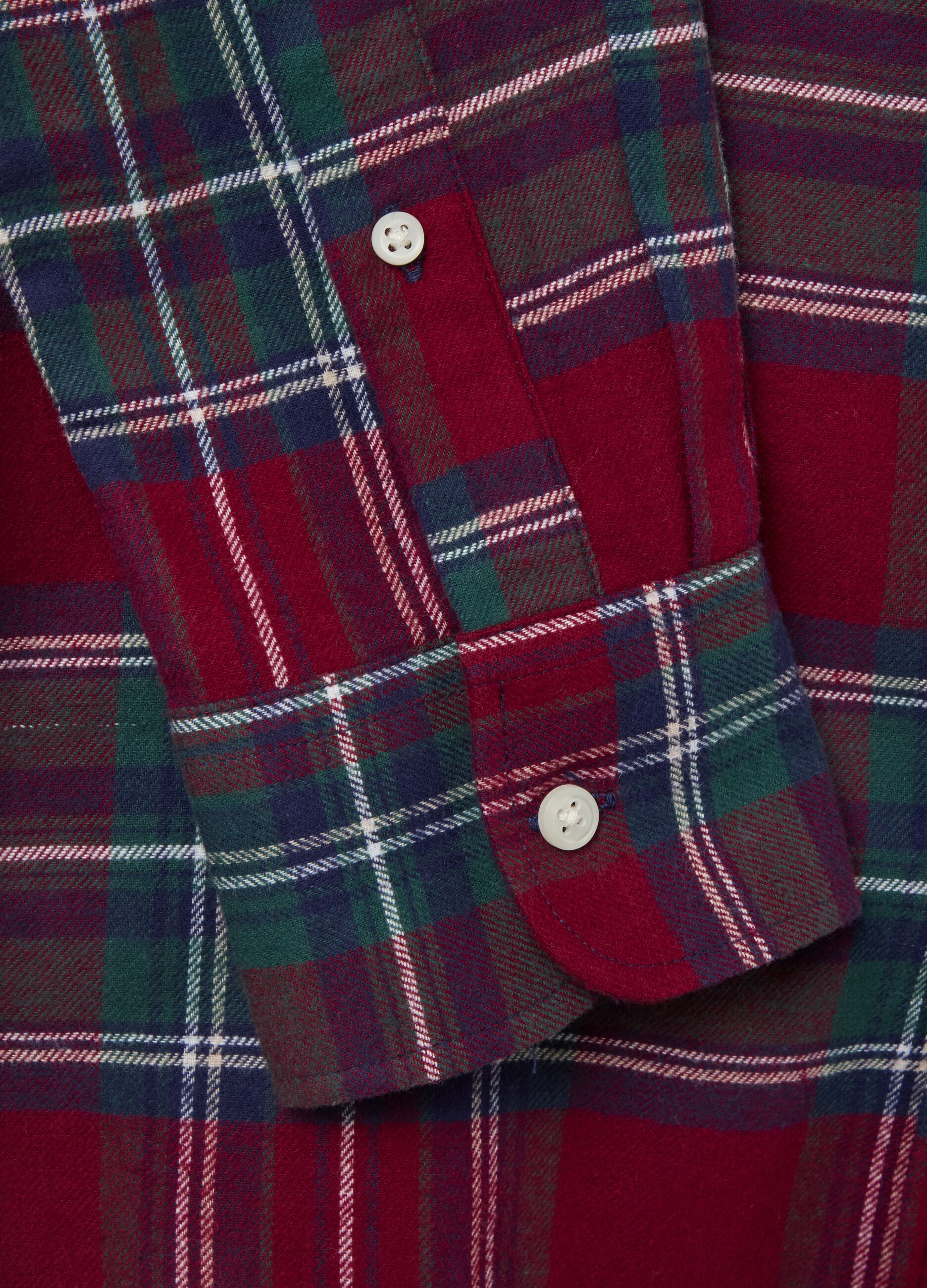 Chequered flannel shirt with pocket