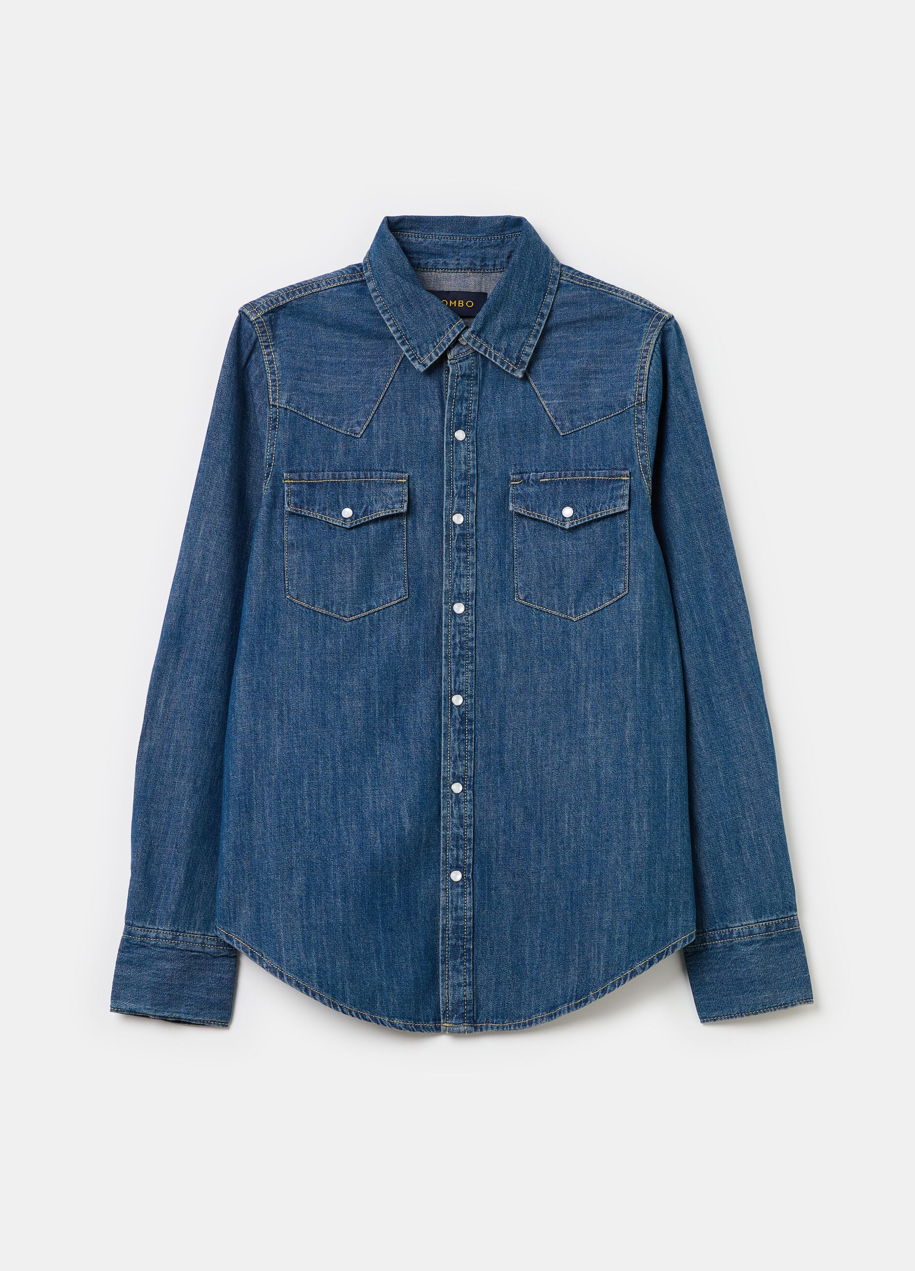 Western shirt in denim