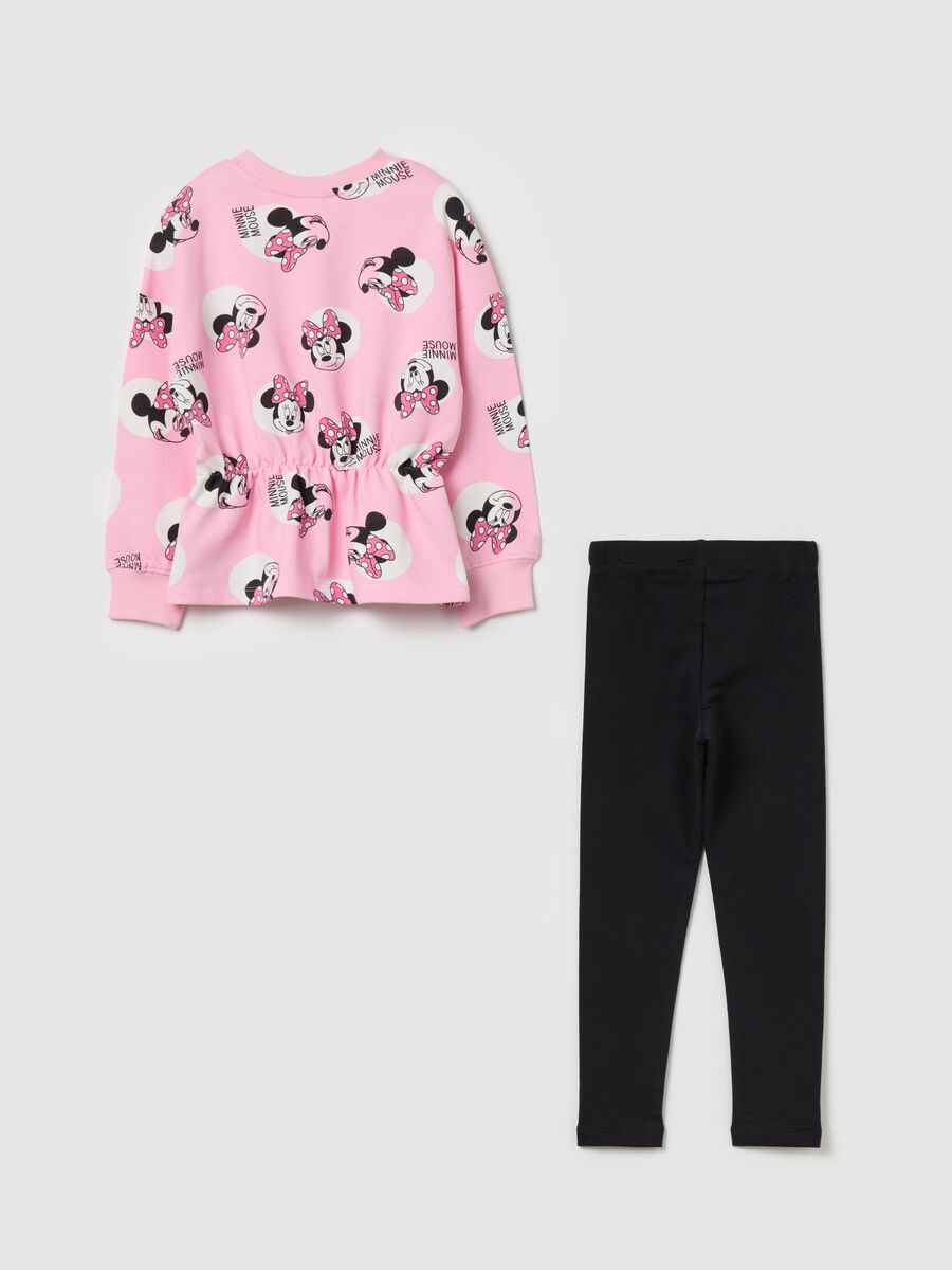 Jogging set con stampa Minnie e pois_1