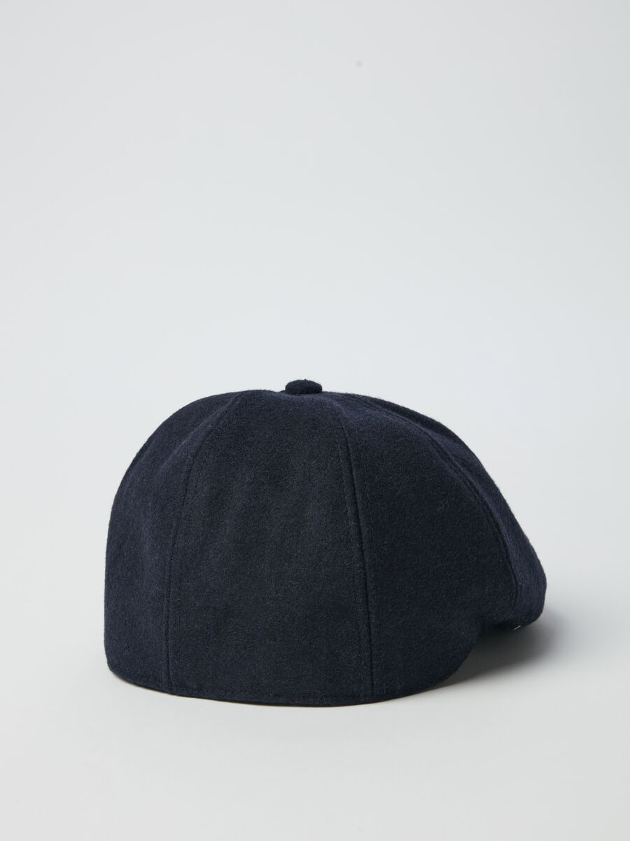 Wool blend flat cap_1