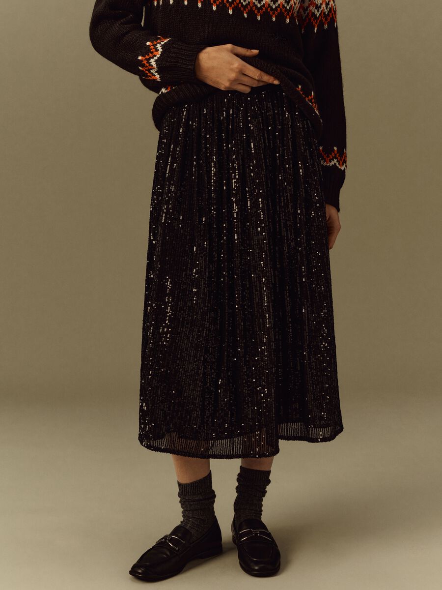 Sequin midi skirt_1