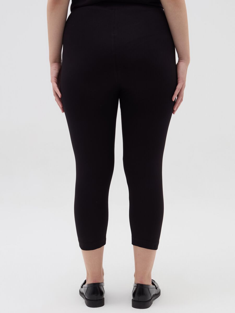 Curvy crop leggings in stretch cotton_3