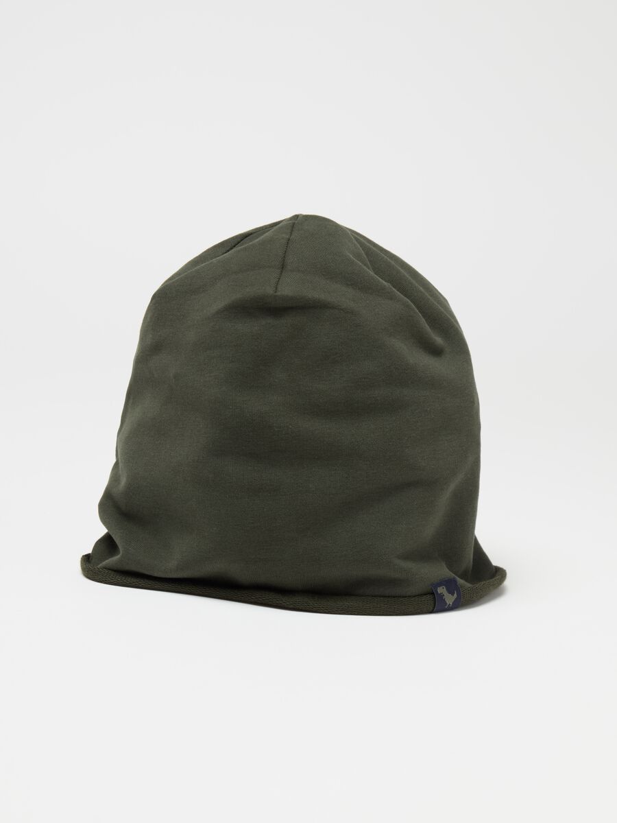 Solid colour hat in French terry_2