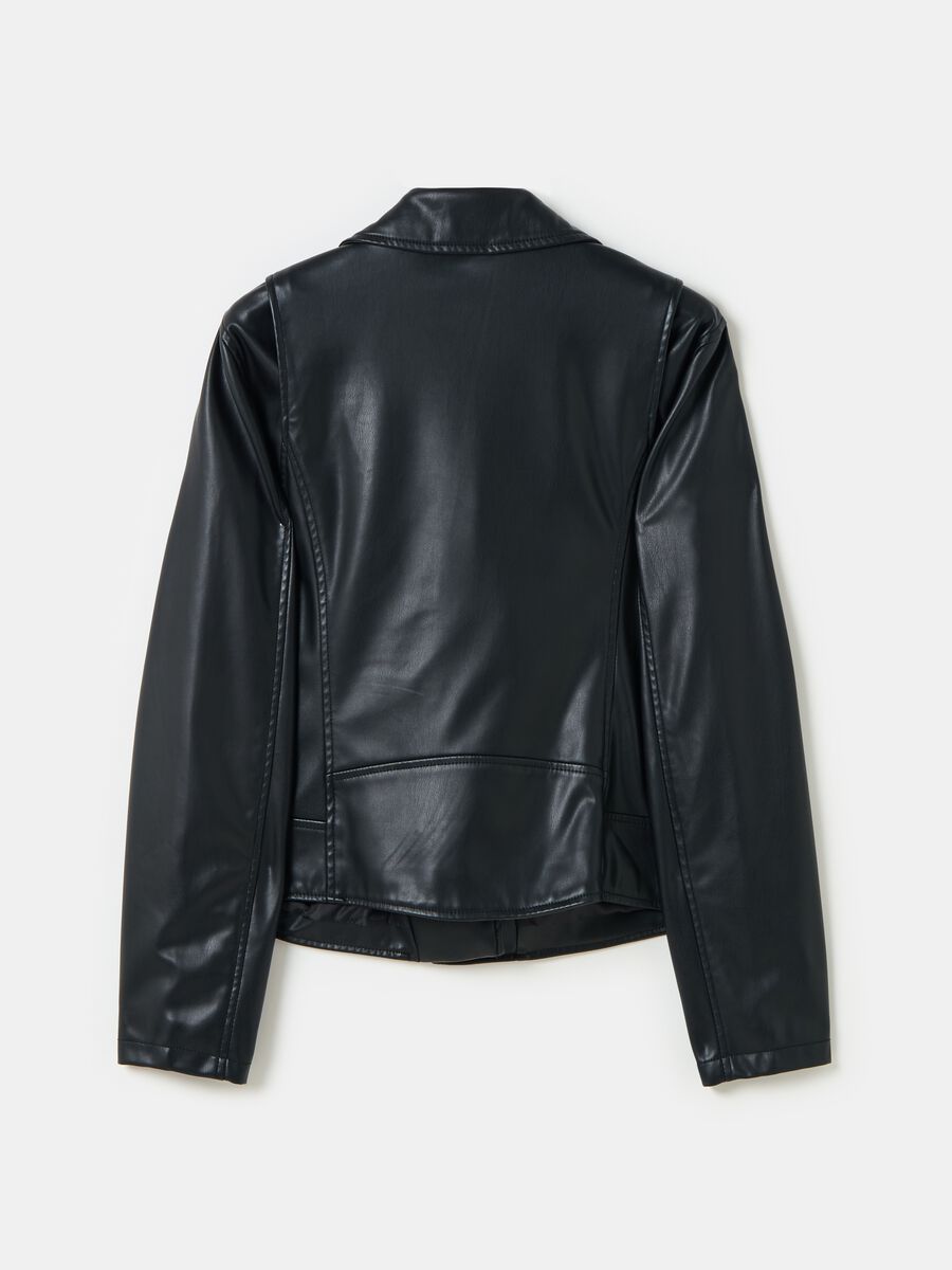 Biker jacket with zip_4