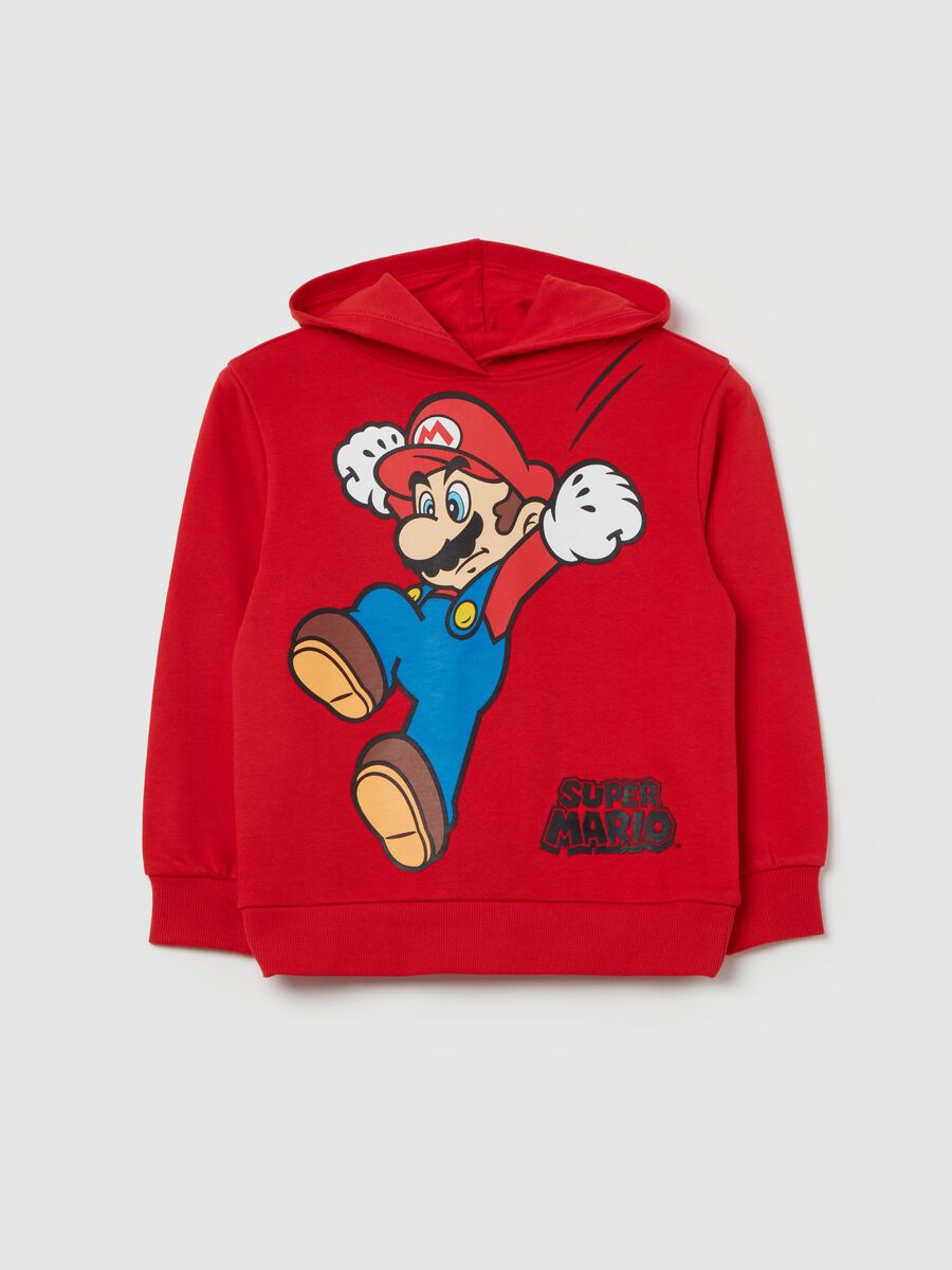 Sweatshirt with hood and Super Mario™ print_0