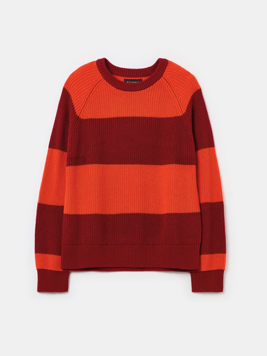 Striped pullover with raglan sleeves_4