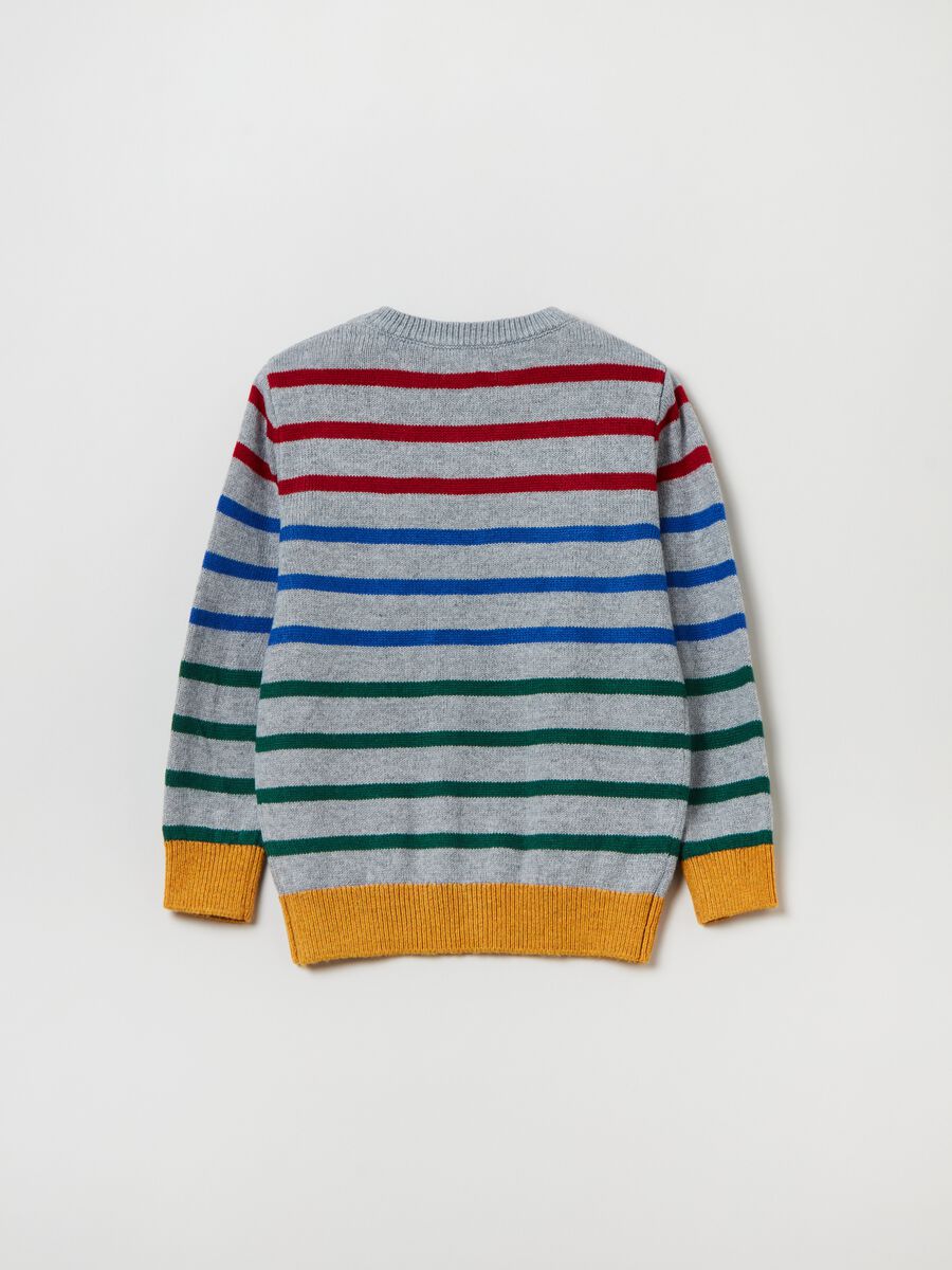 Pullover with striped pattern_1