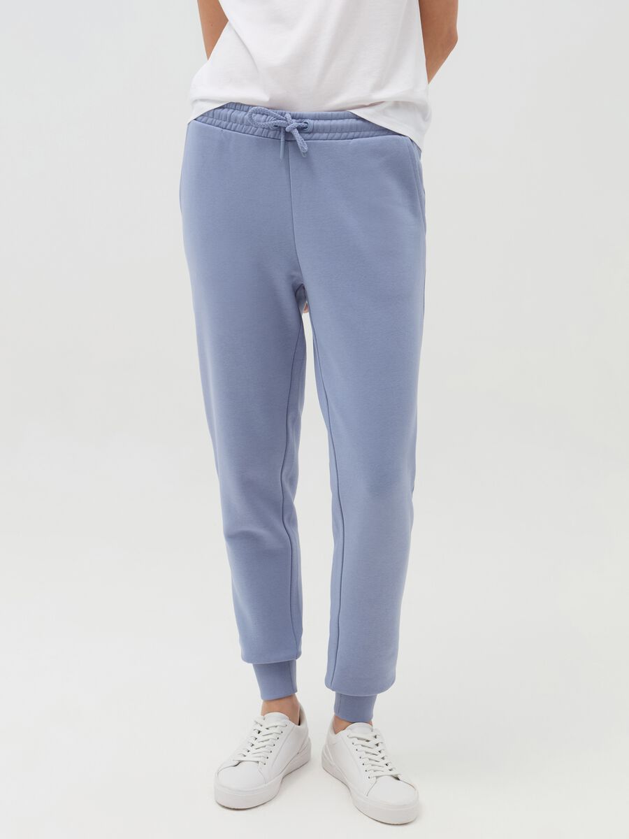 Essential joggers in fleece with drawstring_1