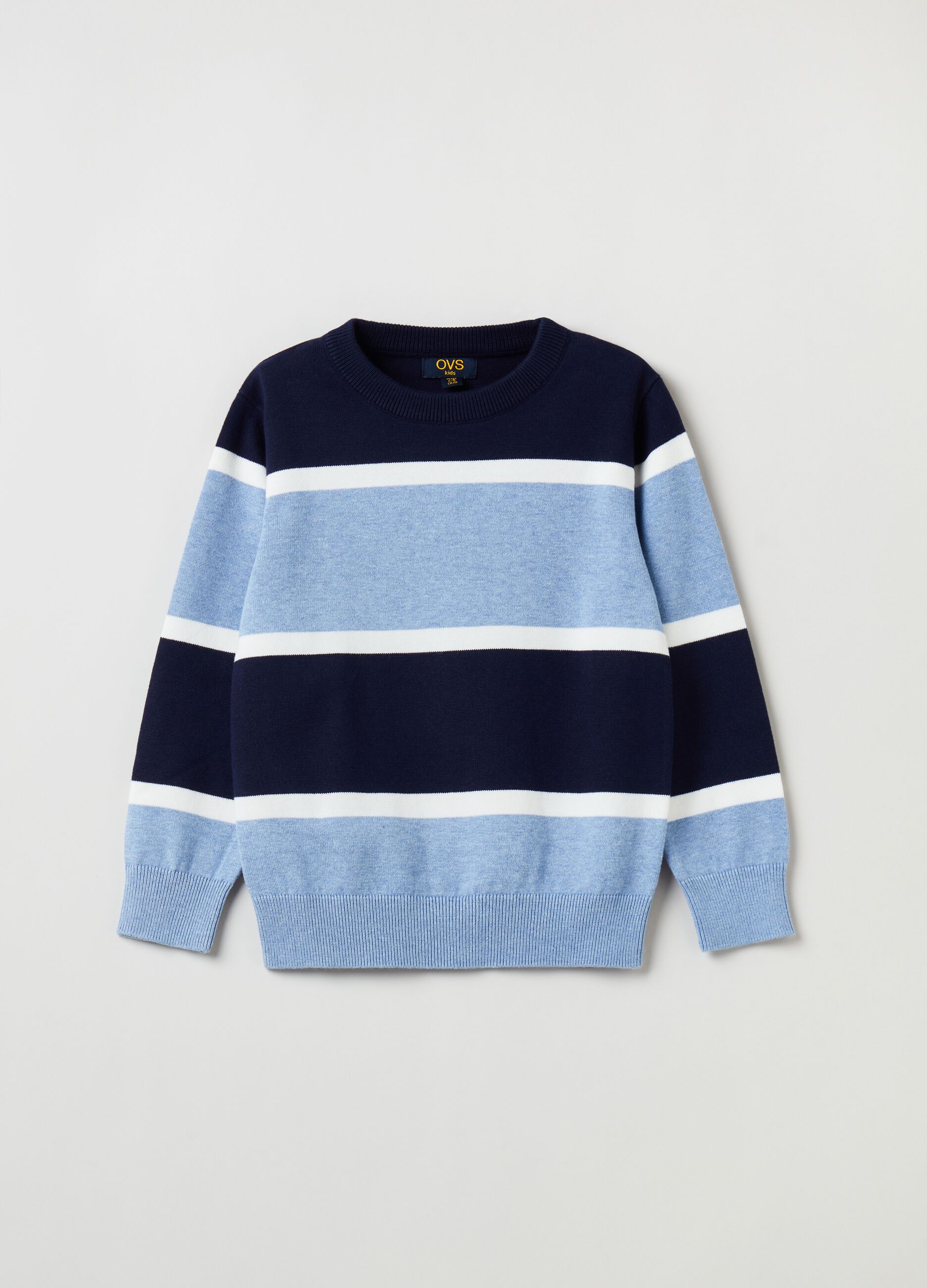 Striped cotton pullover