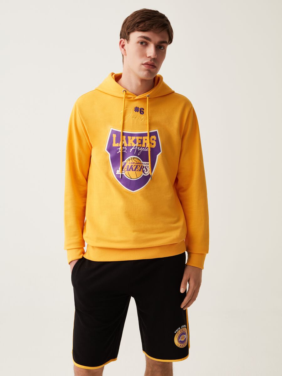 Bermuda jogger stampa NBA Los Angeles Lakers_0