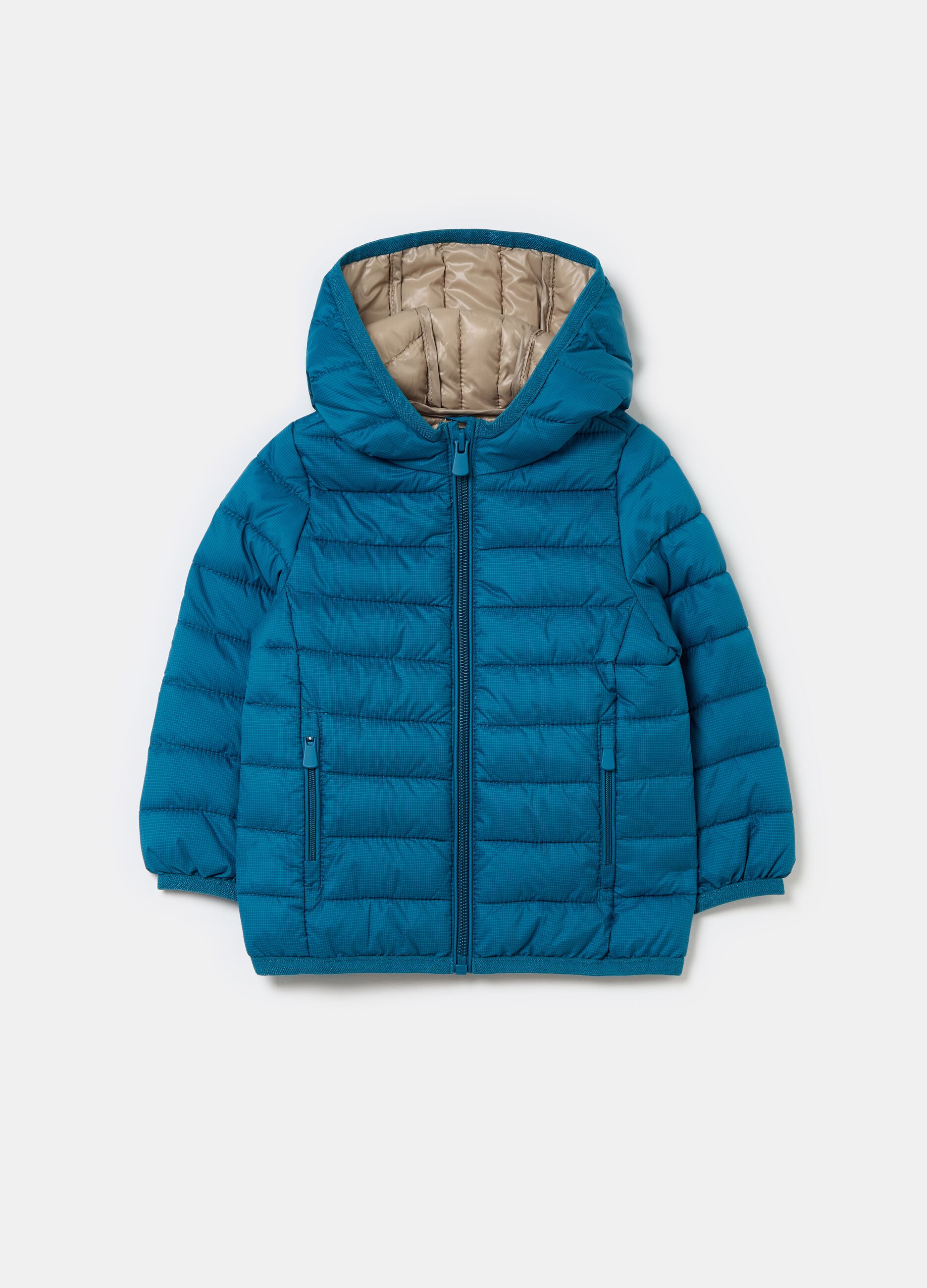 Ultralight down jacket with ripstop weave