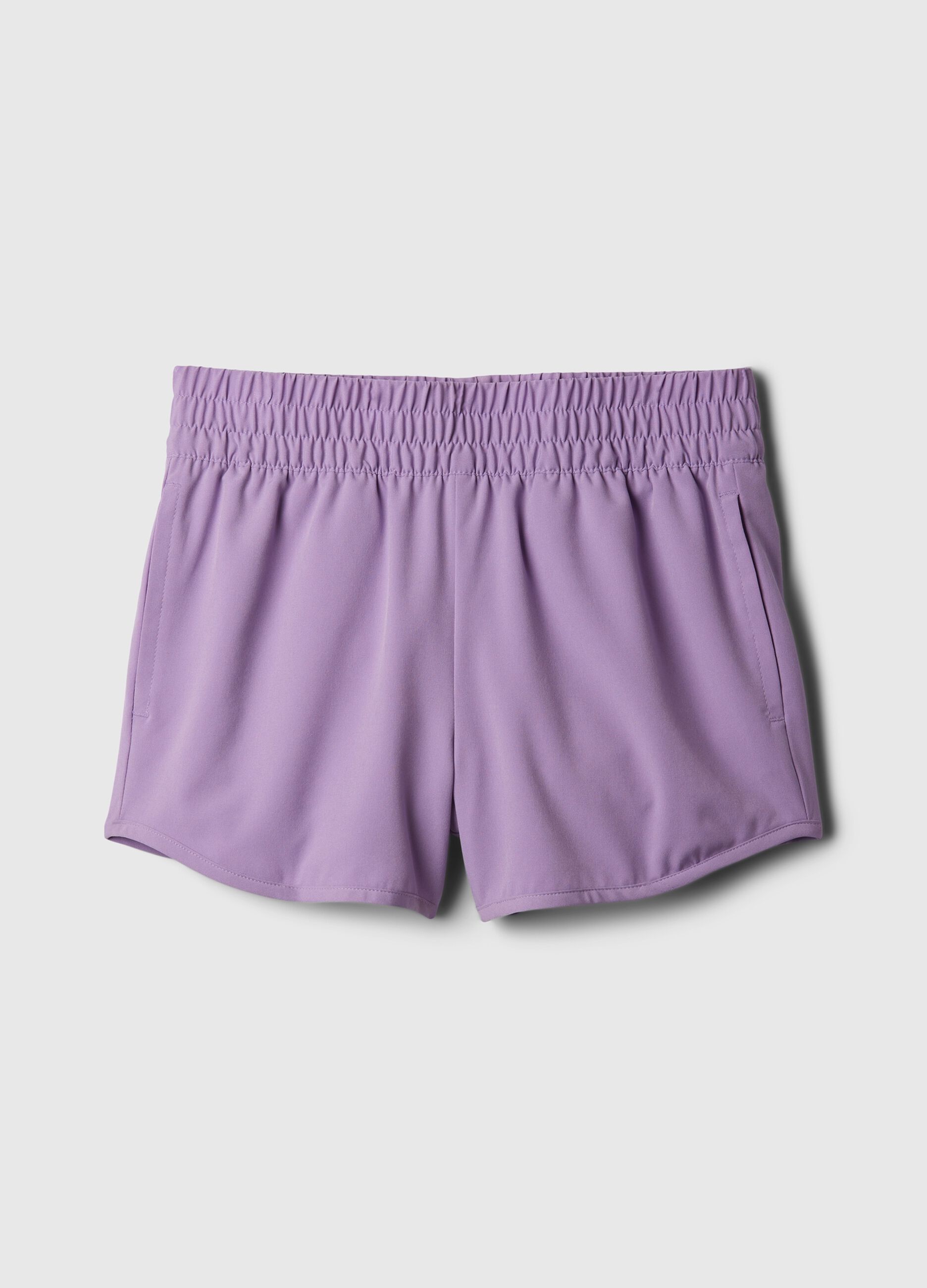 Solid colour sports shorts